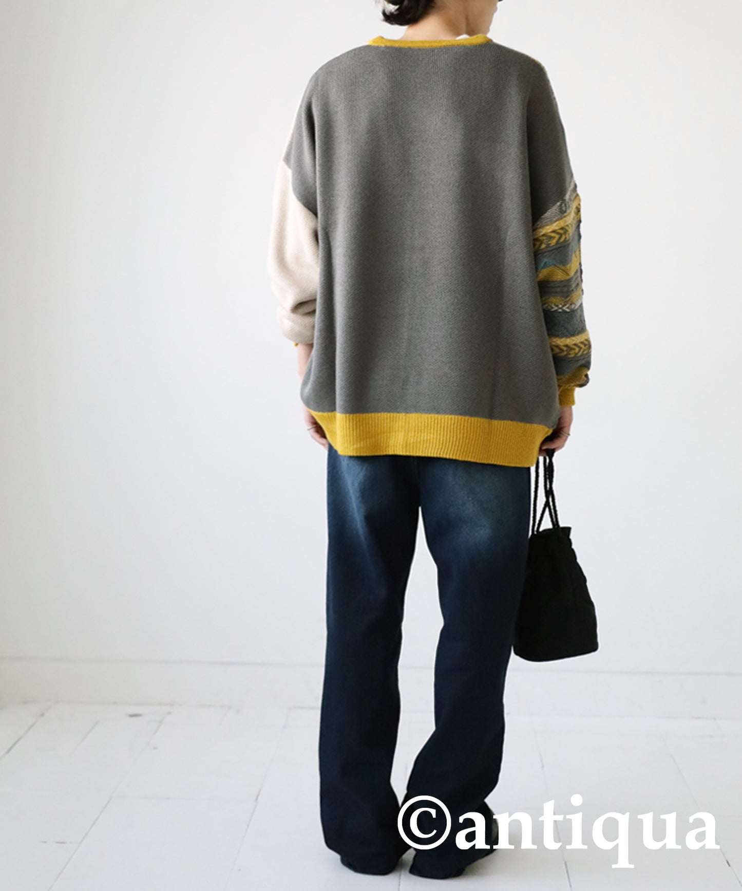 Men's knittig asymmetry cardigan