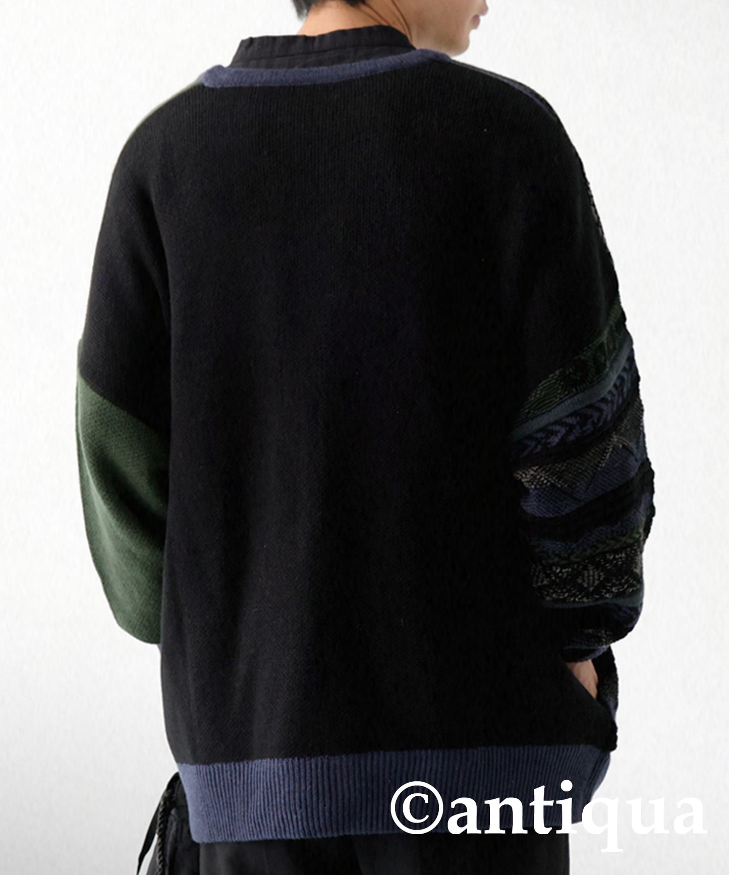 Men's knittig asymmetry cardigan