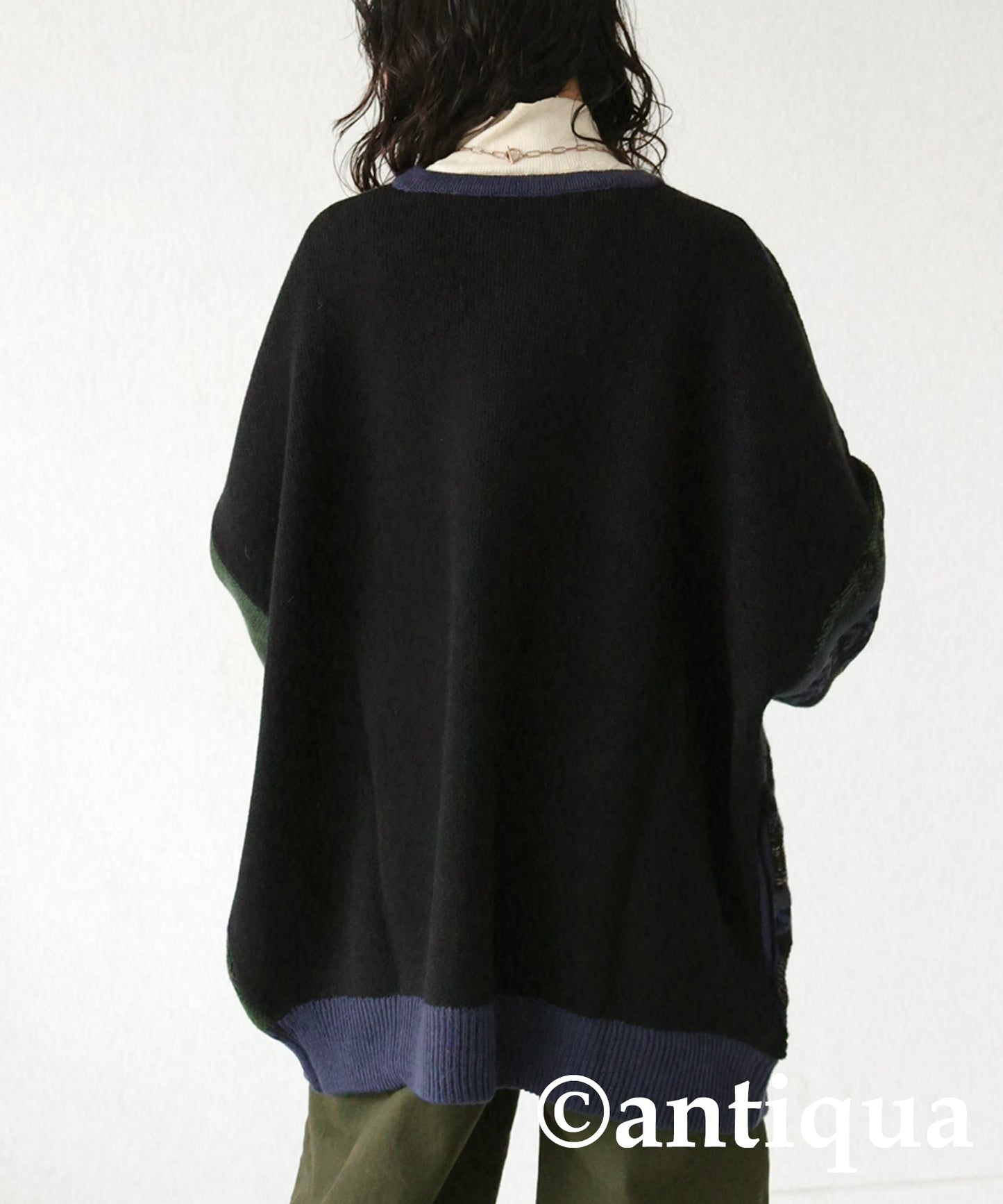 Ladies knittig asymmetry cardigan