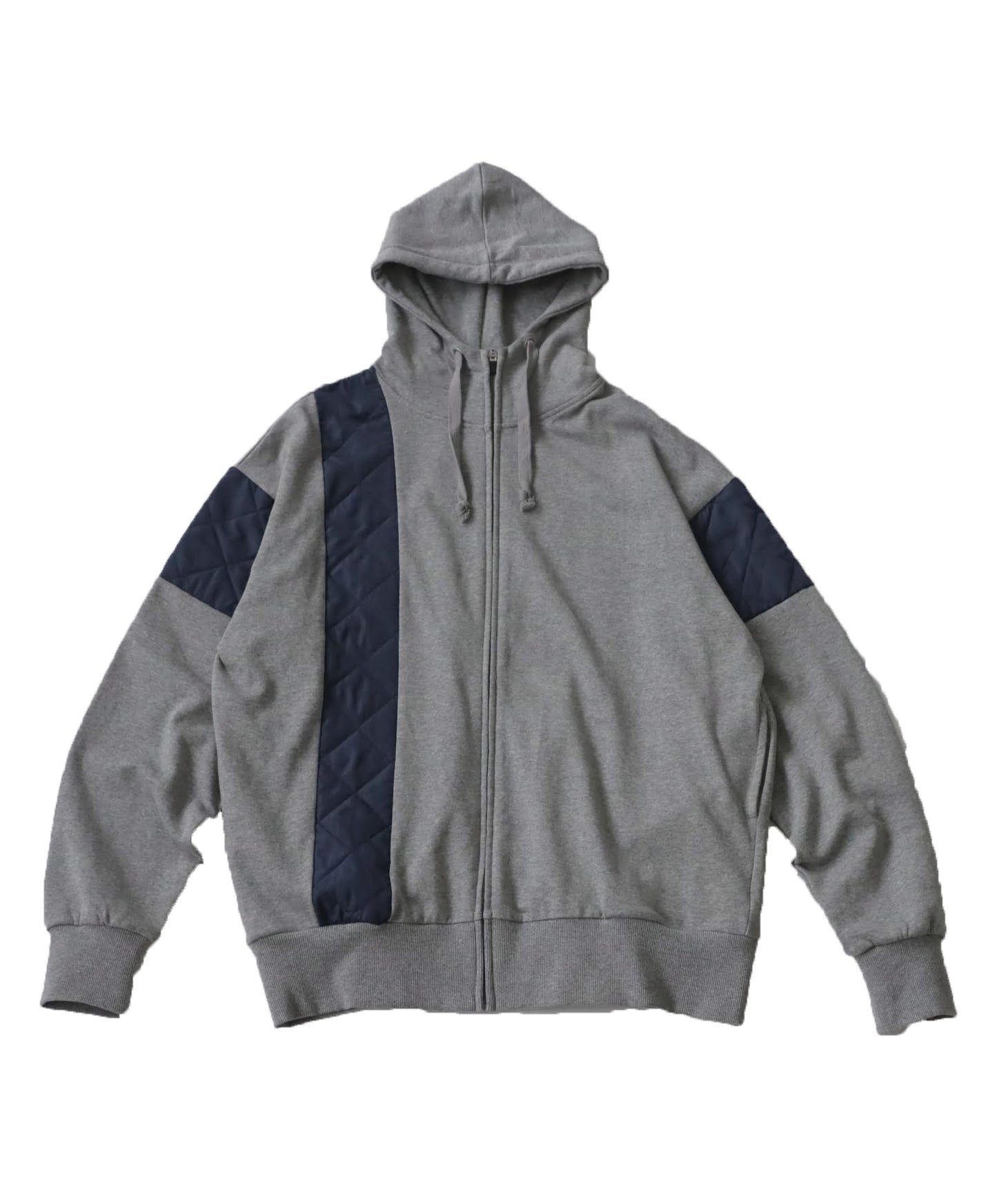 Ladies quilted switching hoodie