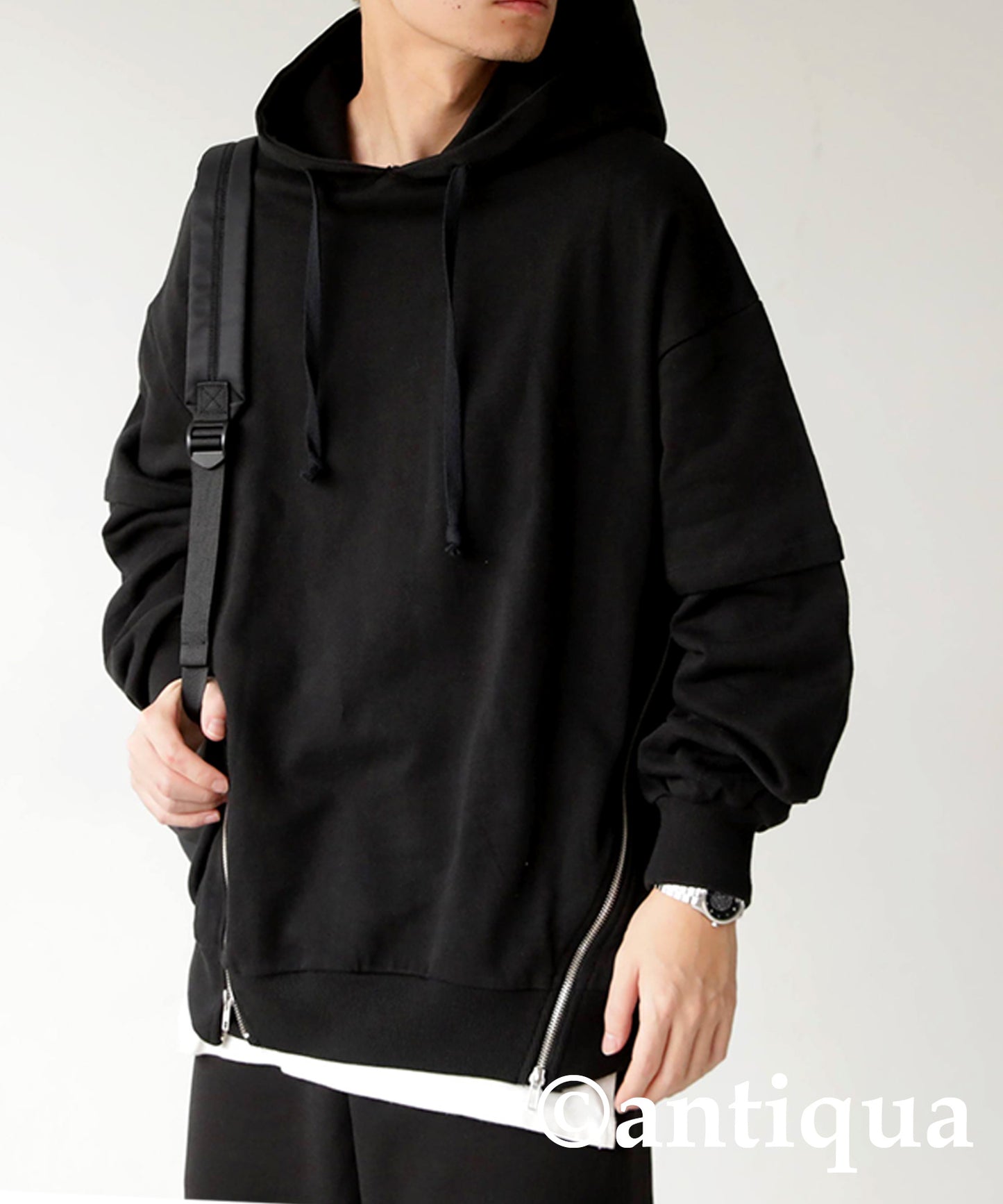 Men's zipper design hoodie