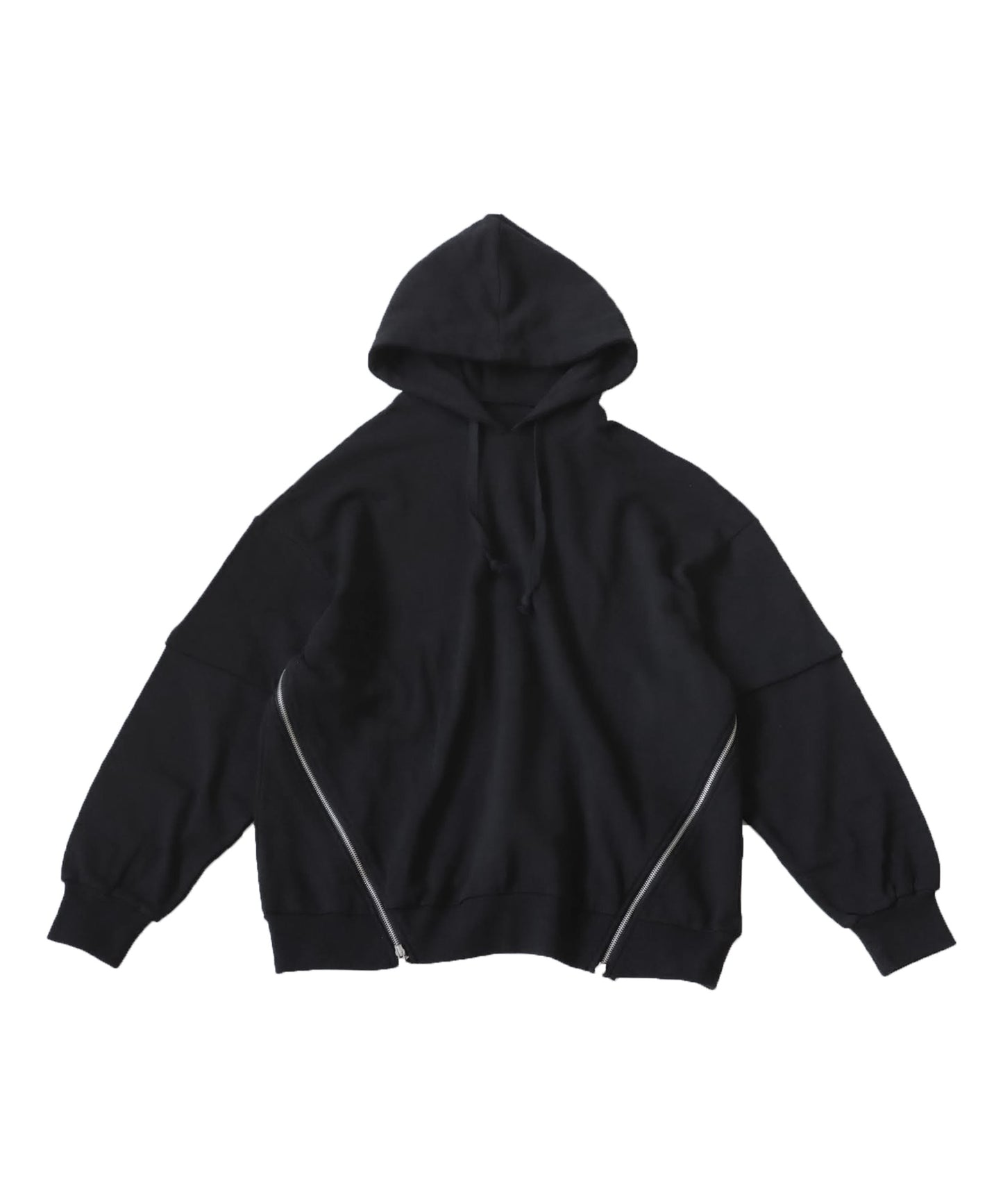 Ladies zipper design hoodie