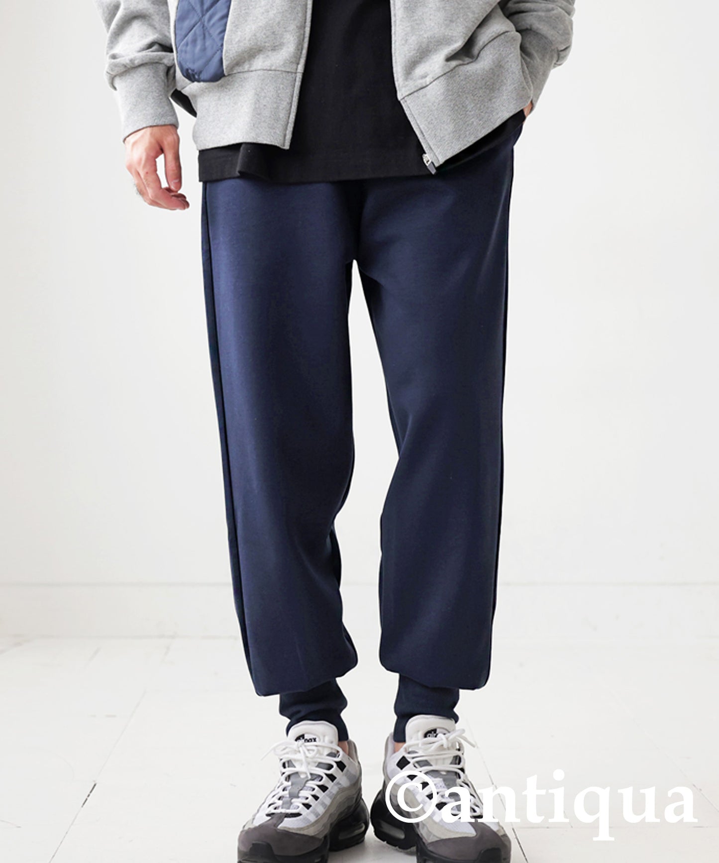 Hem rib punch pants Men's