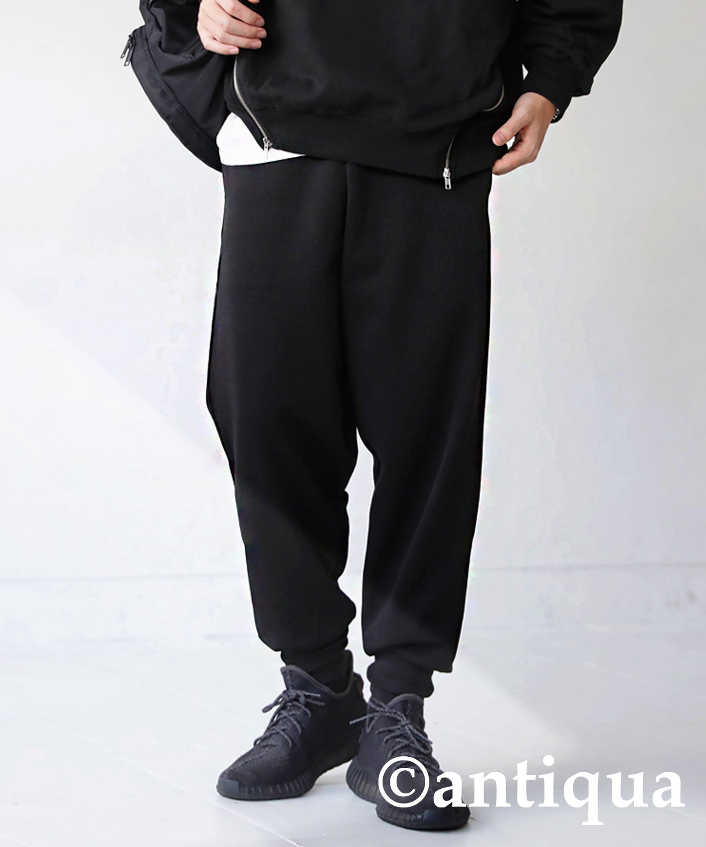 Hem rib punch pants Men's