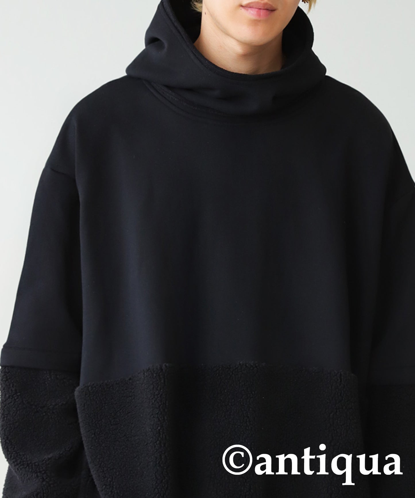 Men's hoodie french terry and boa