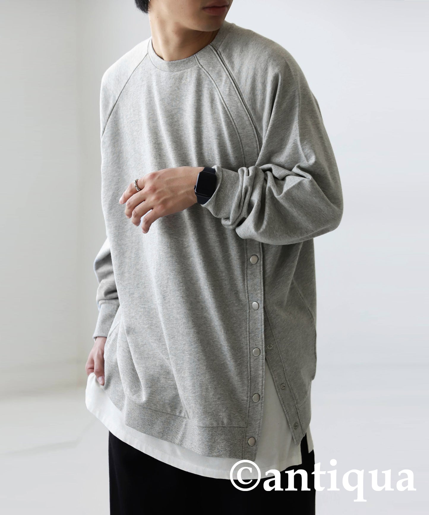 Side Snap Men's Pullover