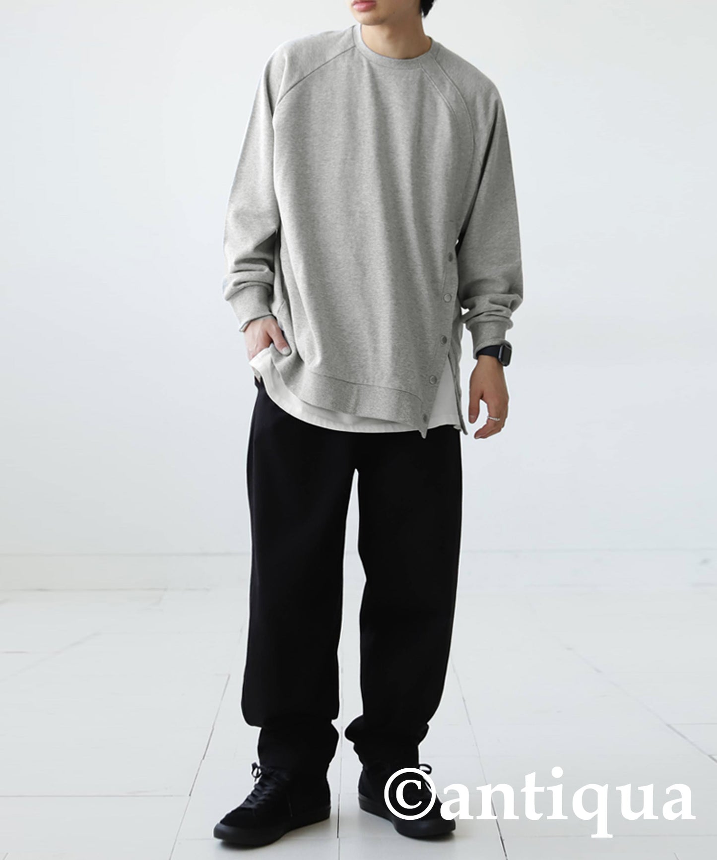 Side Snap Men's Pullover