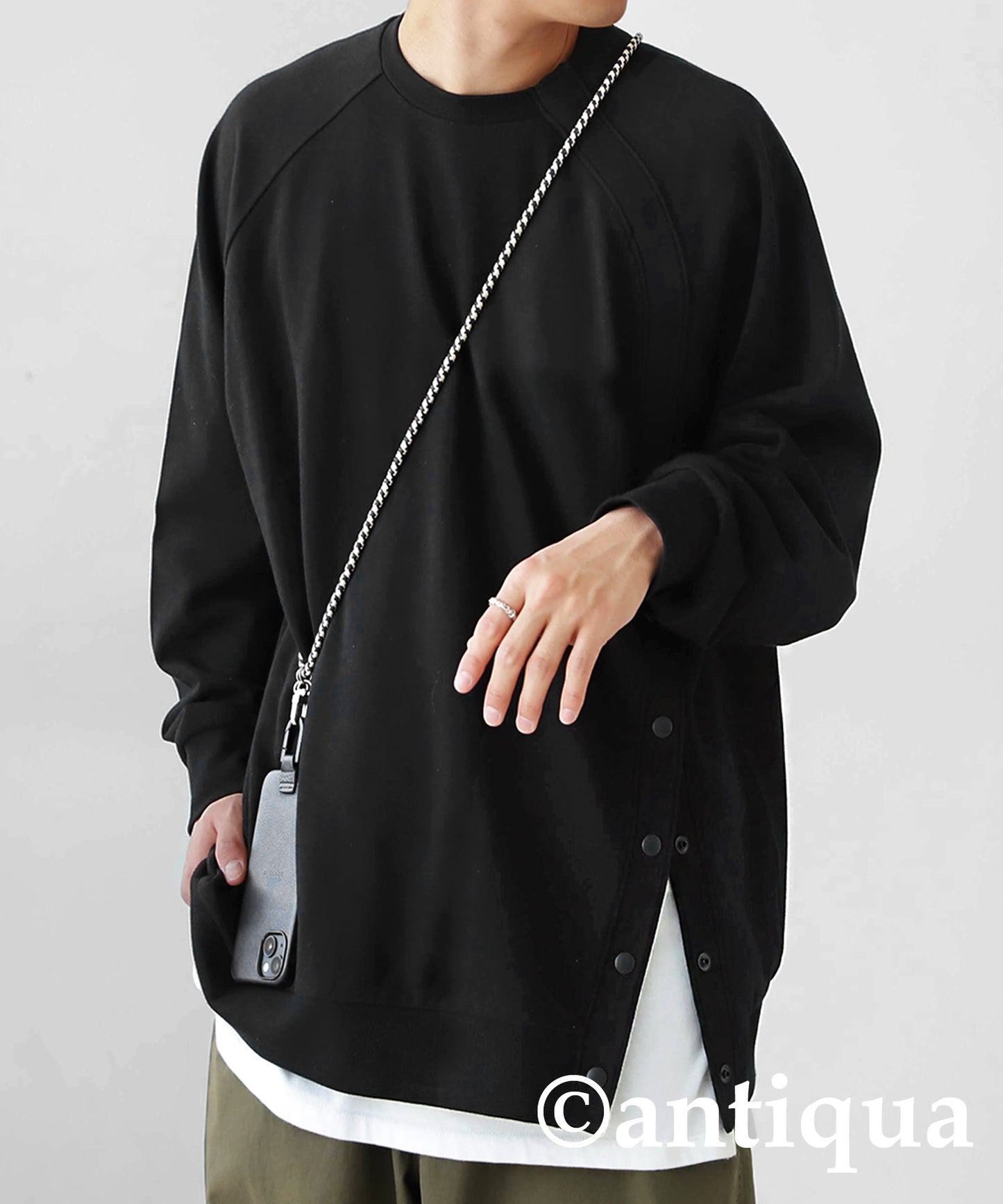 Side Snap Men's Pullover