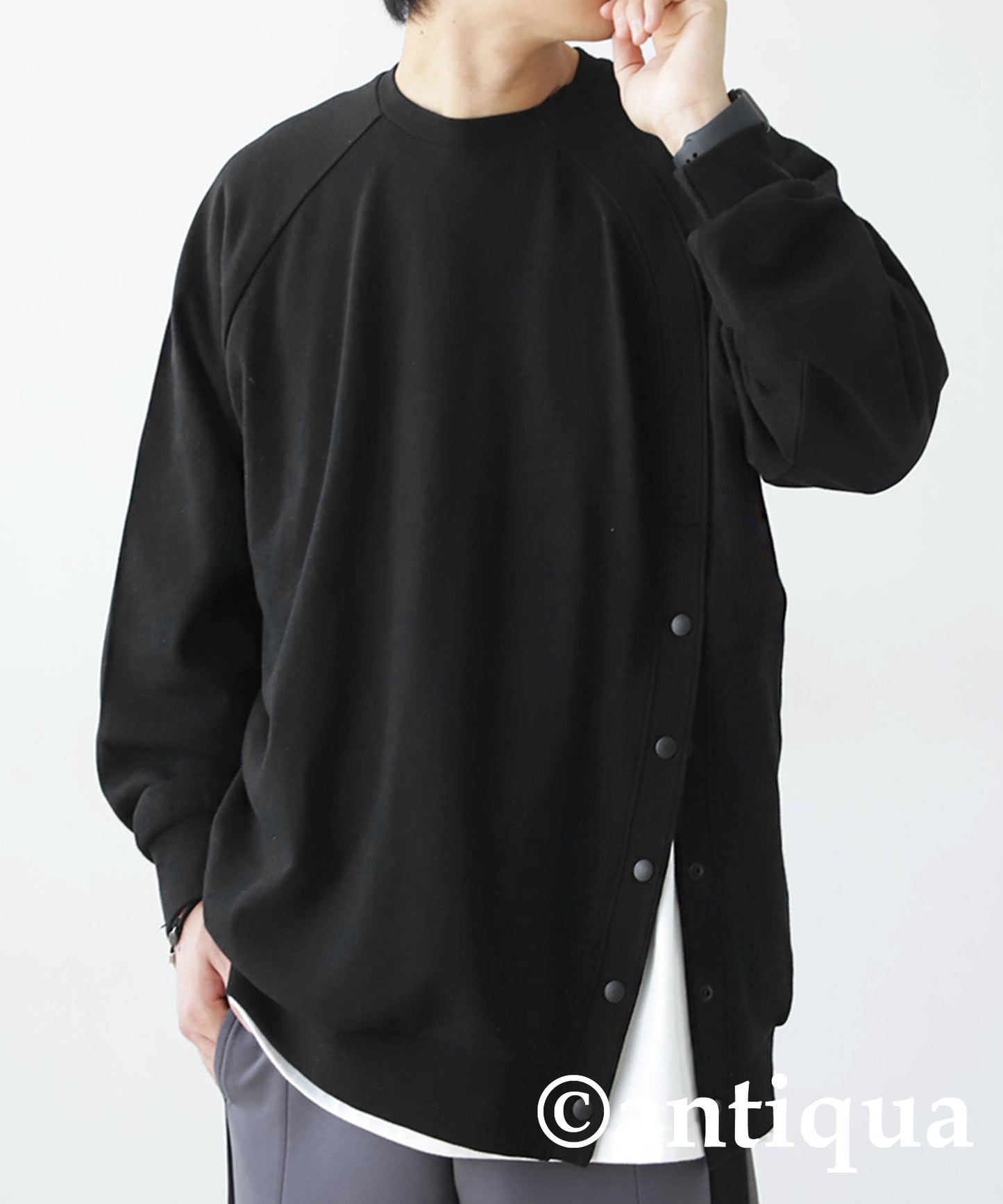 Side Snap Men's Pullover