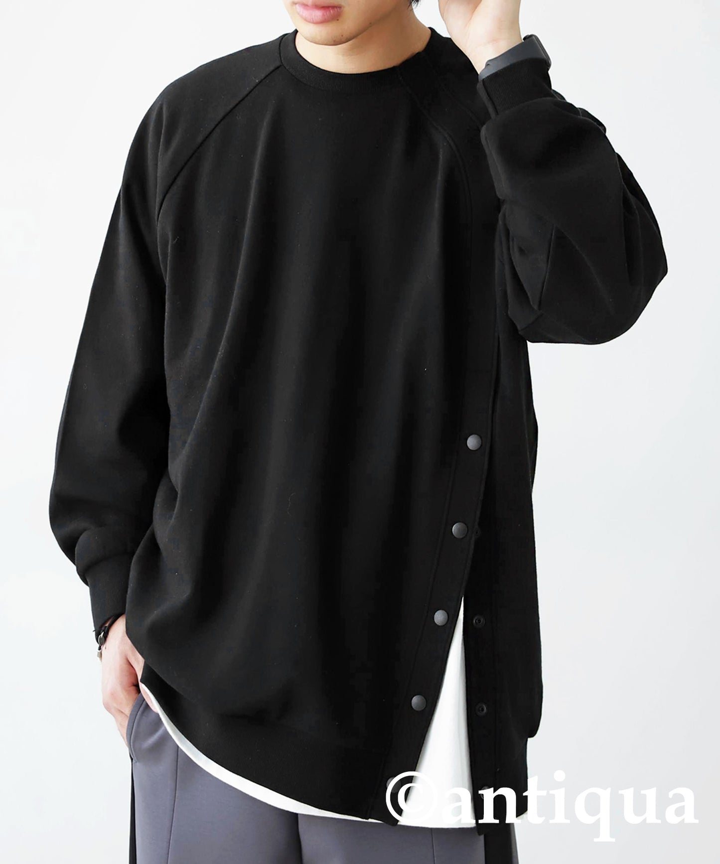 Side Snap Men's Pullover