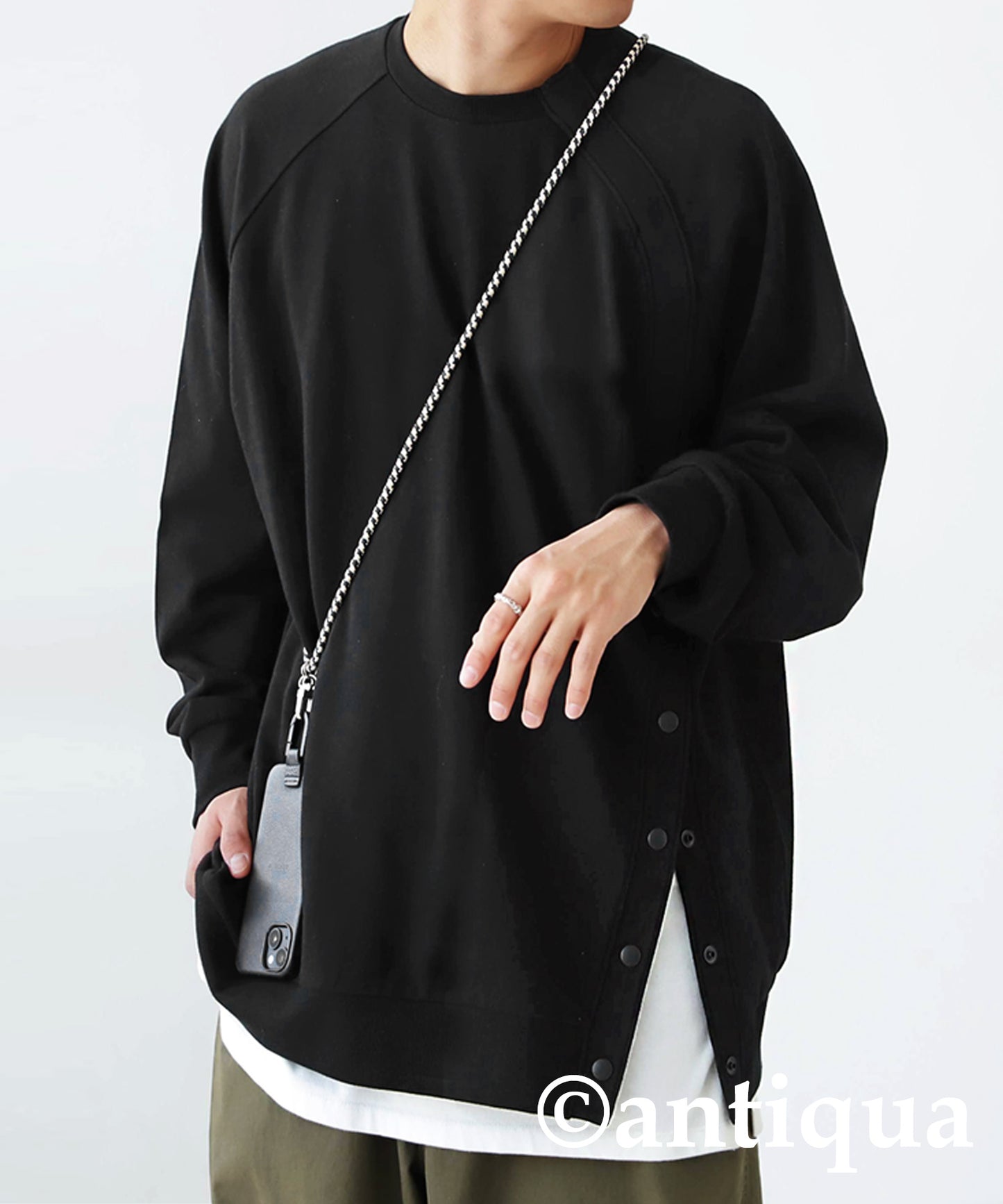 Side Snap Men's Pullover