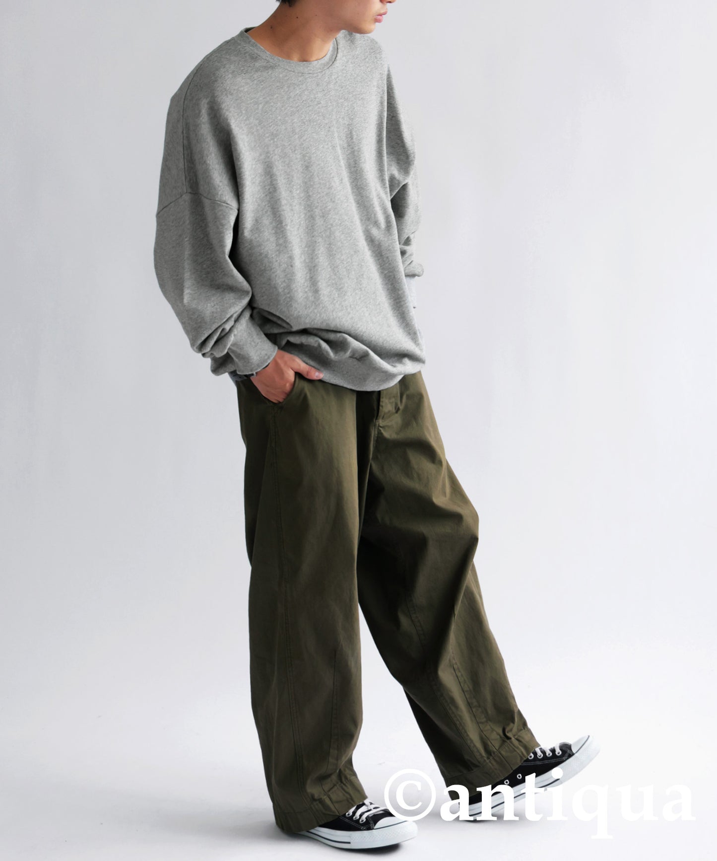 Pile fabric Pullover Men's