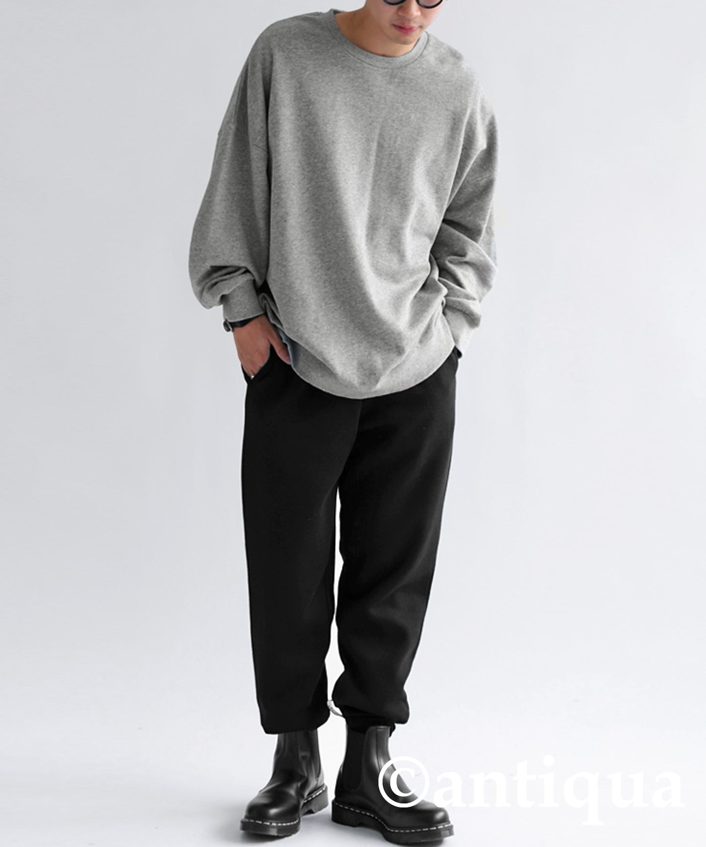 Pile fabric Pullover Men's