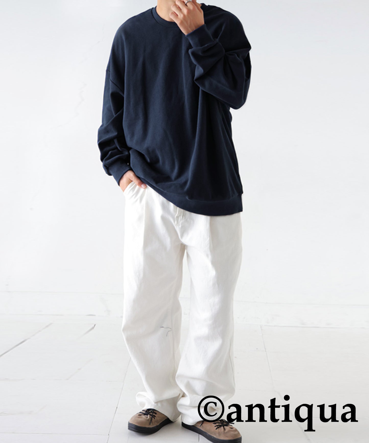 Pile fabric Pullover Men's