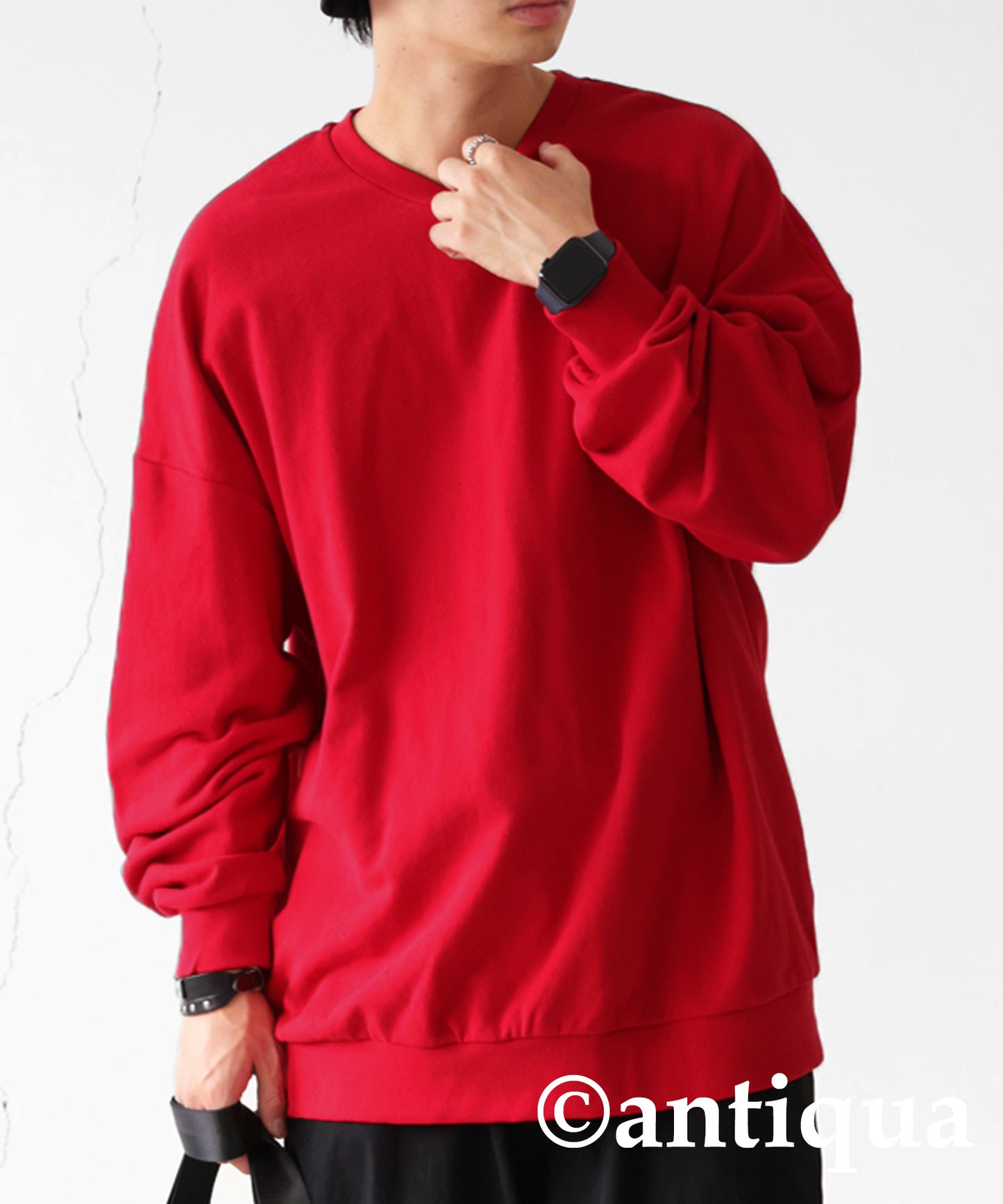 Pile fabric Pullover Men's