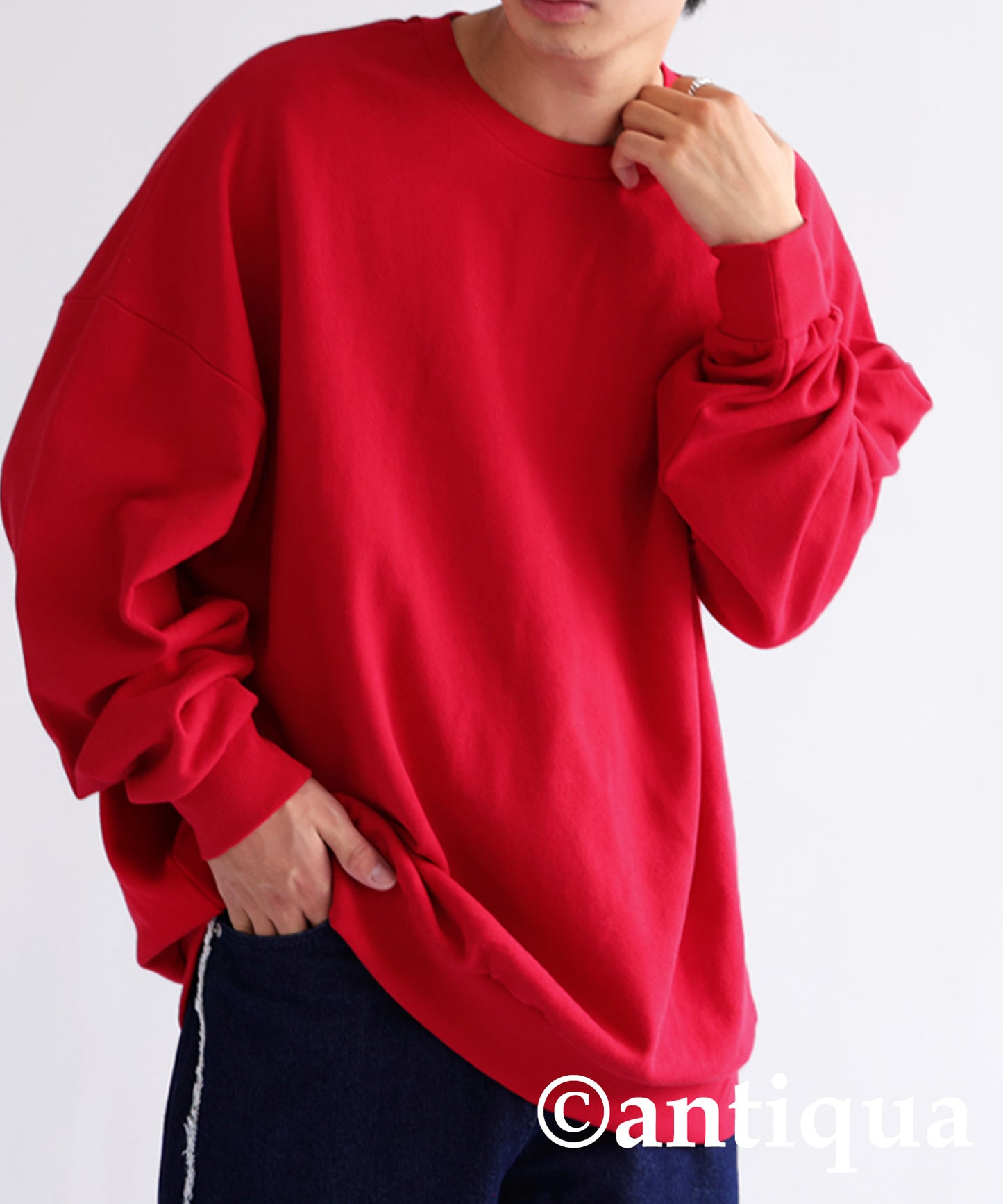 Pile fabric Pullover Men's