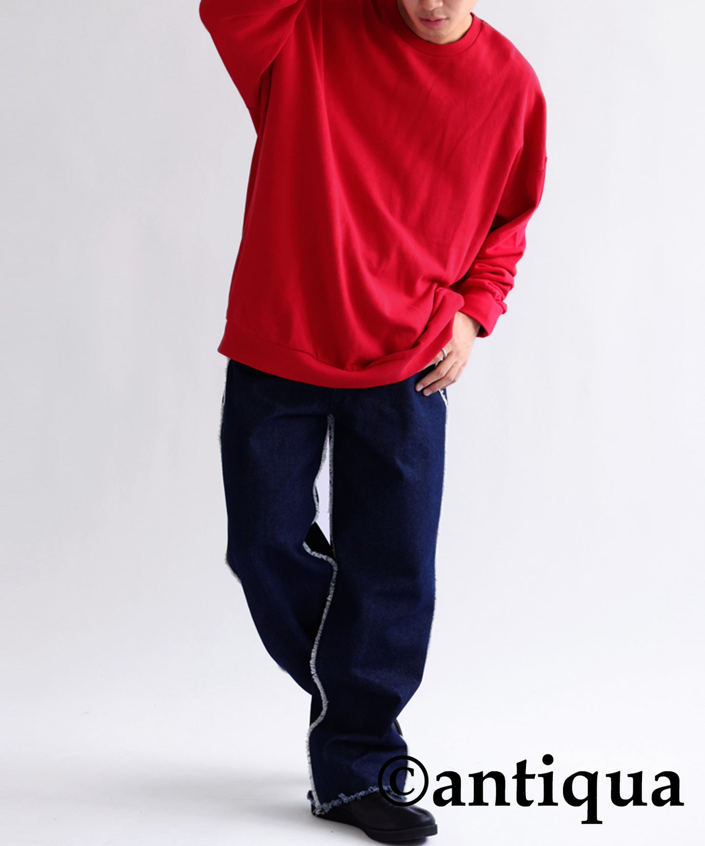 Pile fabric Pullover Men's