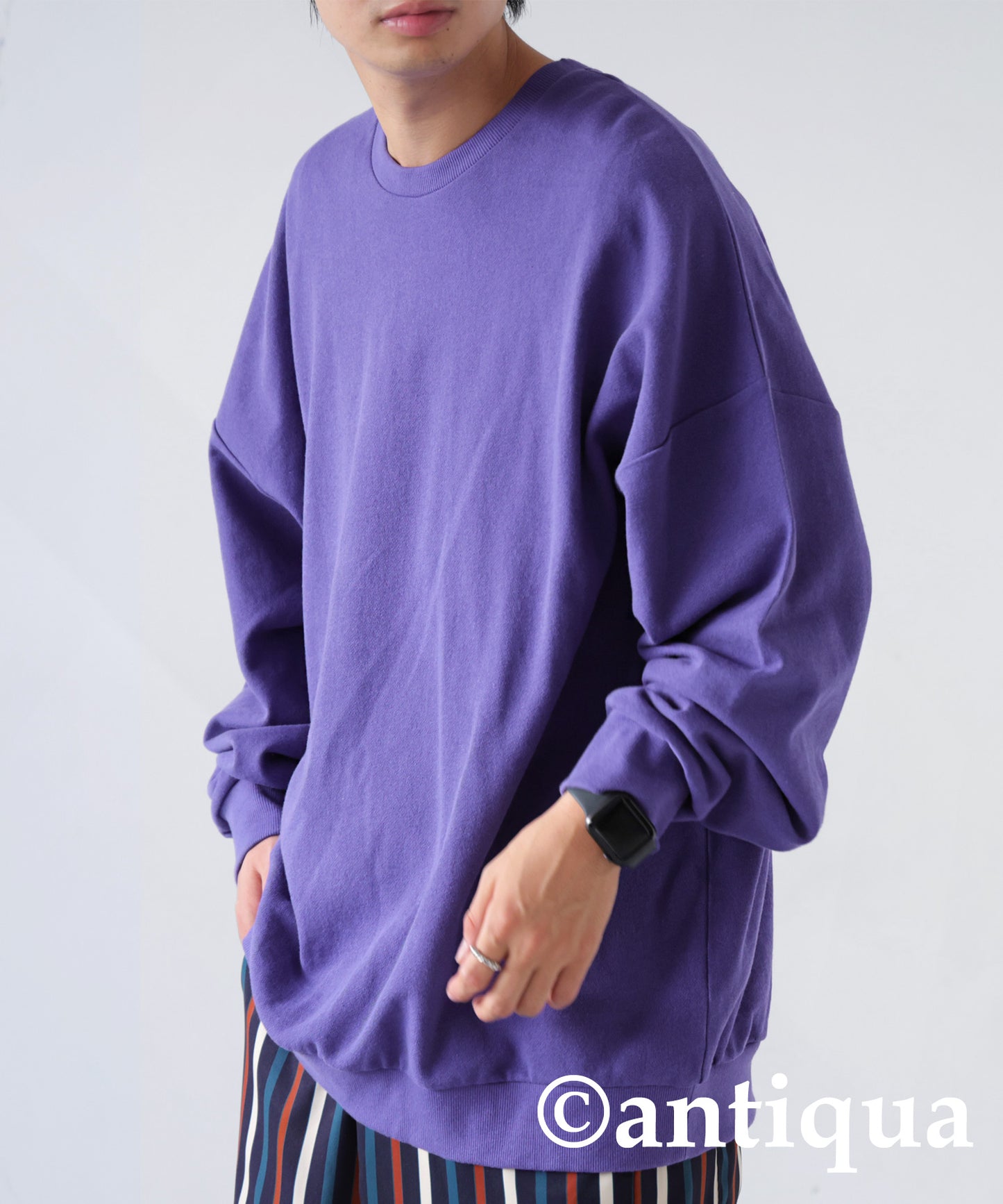 Pile fabric Pullover Men's