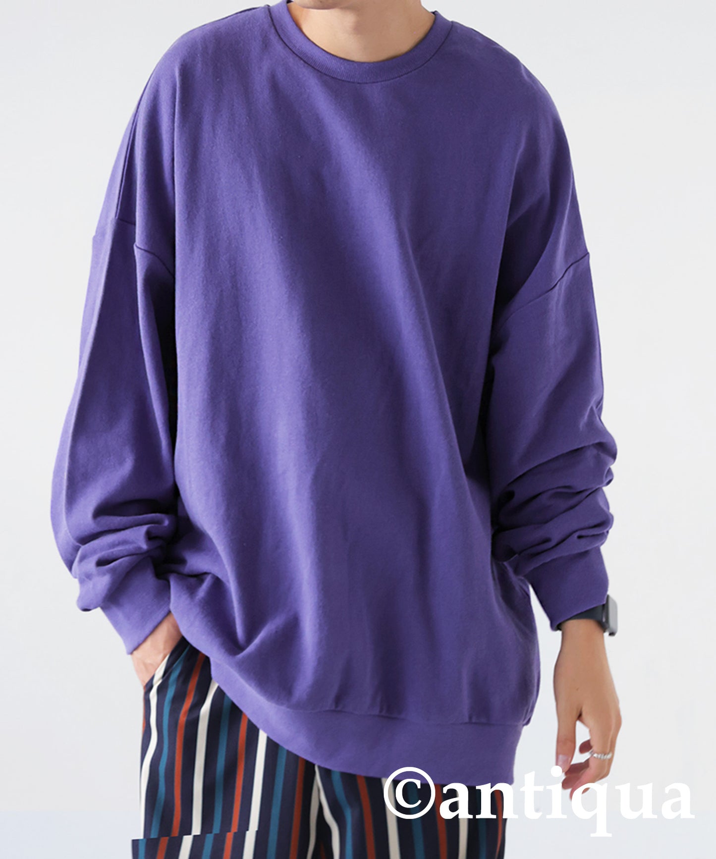 Pile fabric Pullover Men's