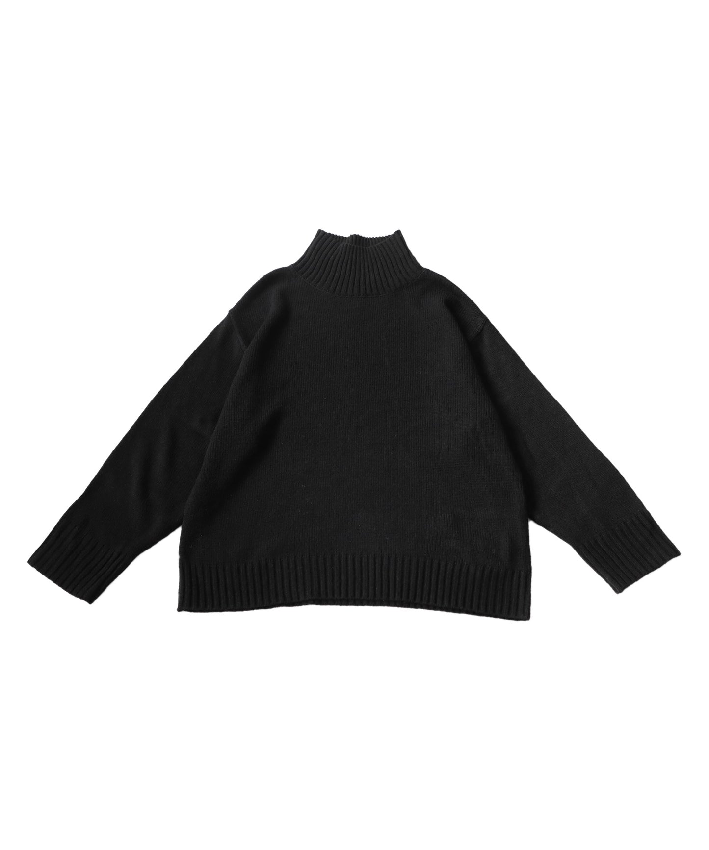 High neck Rib Knit tops Ladies