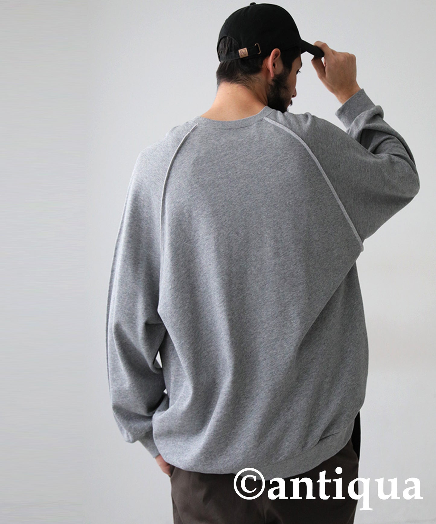 Pile Fabric Raglan Sweatshirt Men's