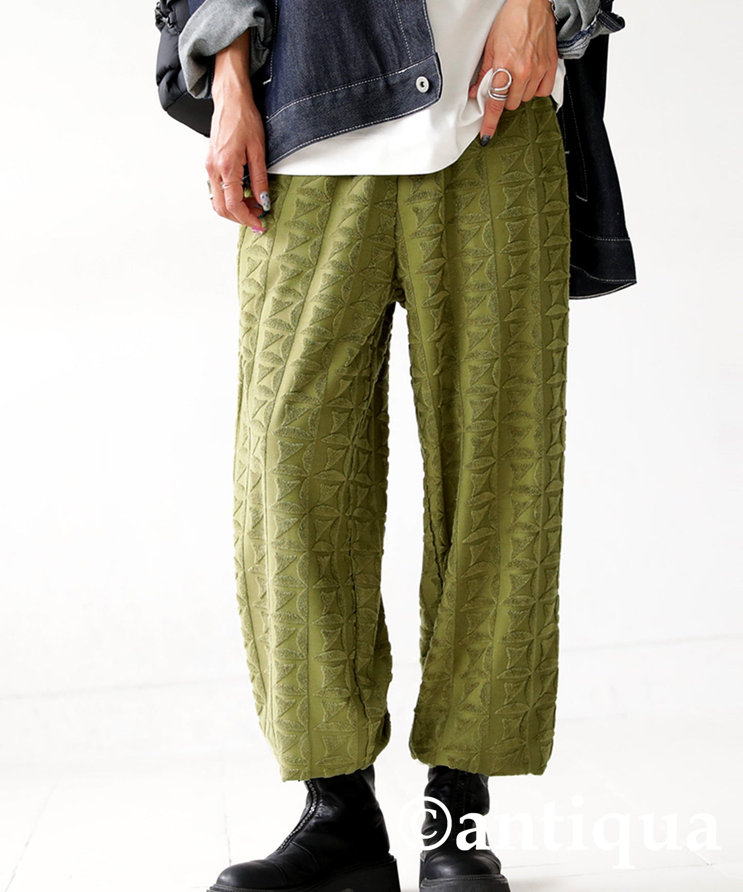 Ladies Pile Jacquard Pants Ladies full-length Bottoms