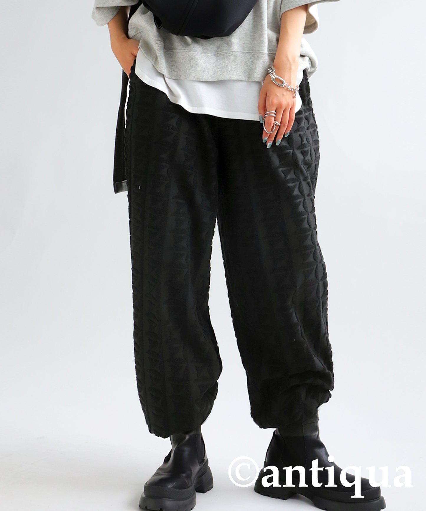 Ladies Pile Jacquard Pants Ladies full-length Bottoms