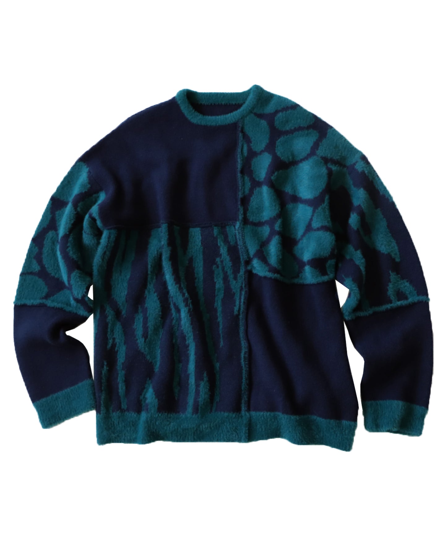 Men's Jacquard knitting sweater with animal print