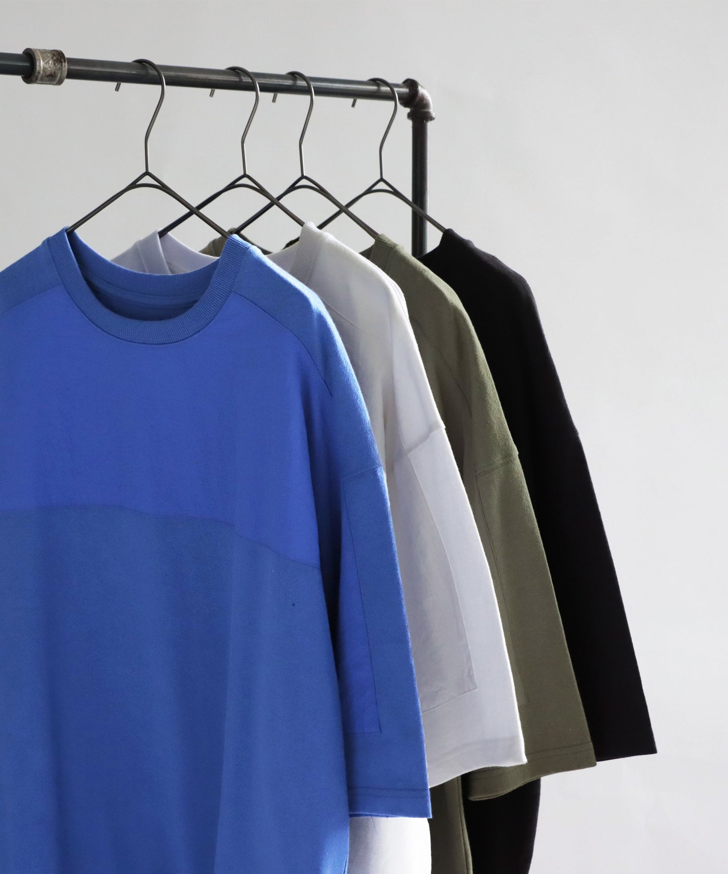 Nylon switching T -shirt Men's