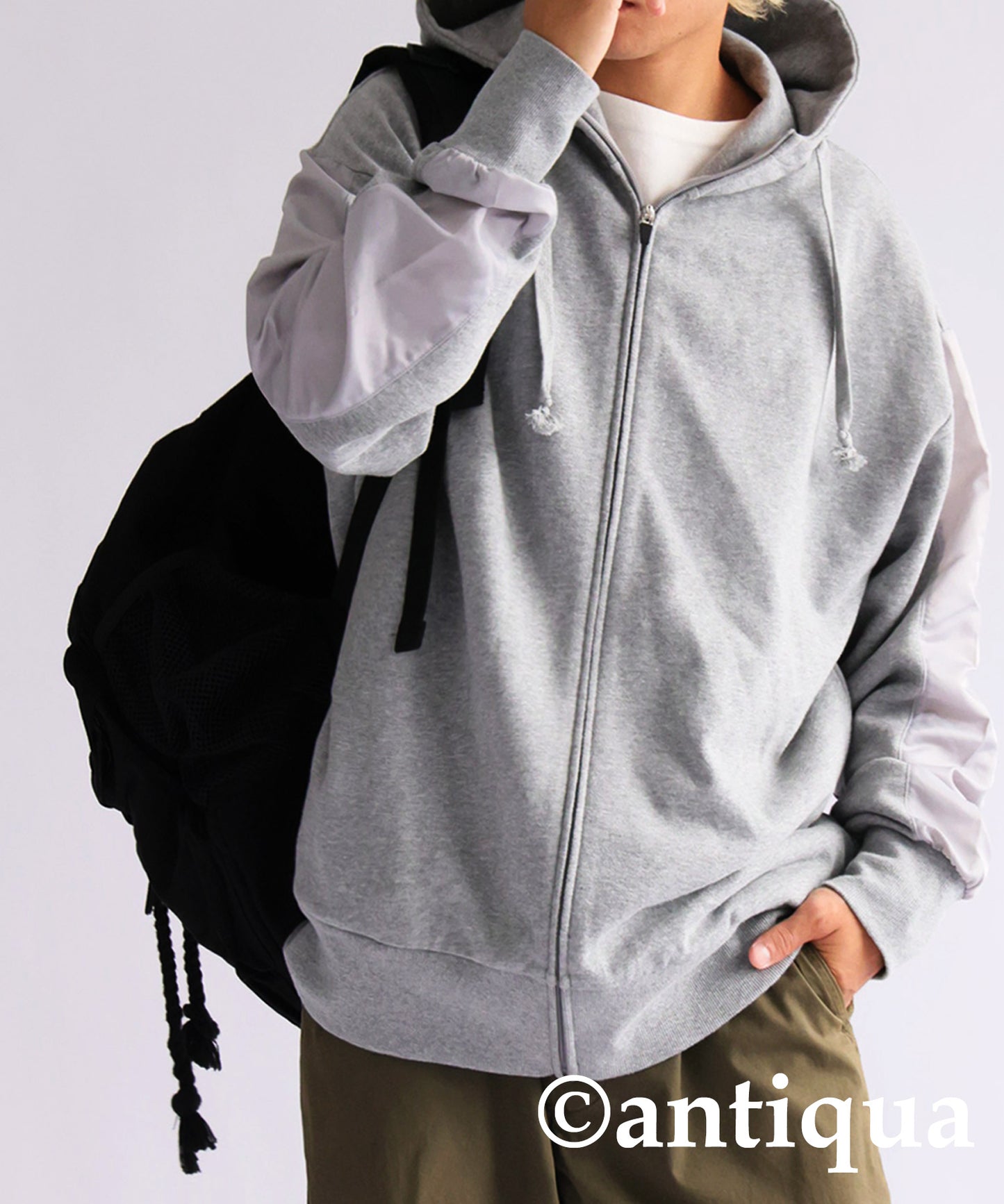 Nylon Line Hoodie Men's