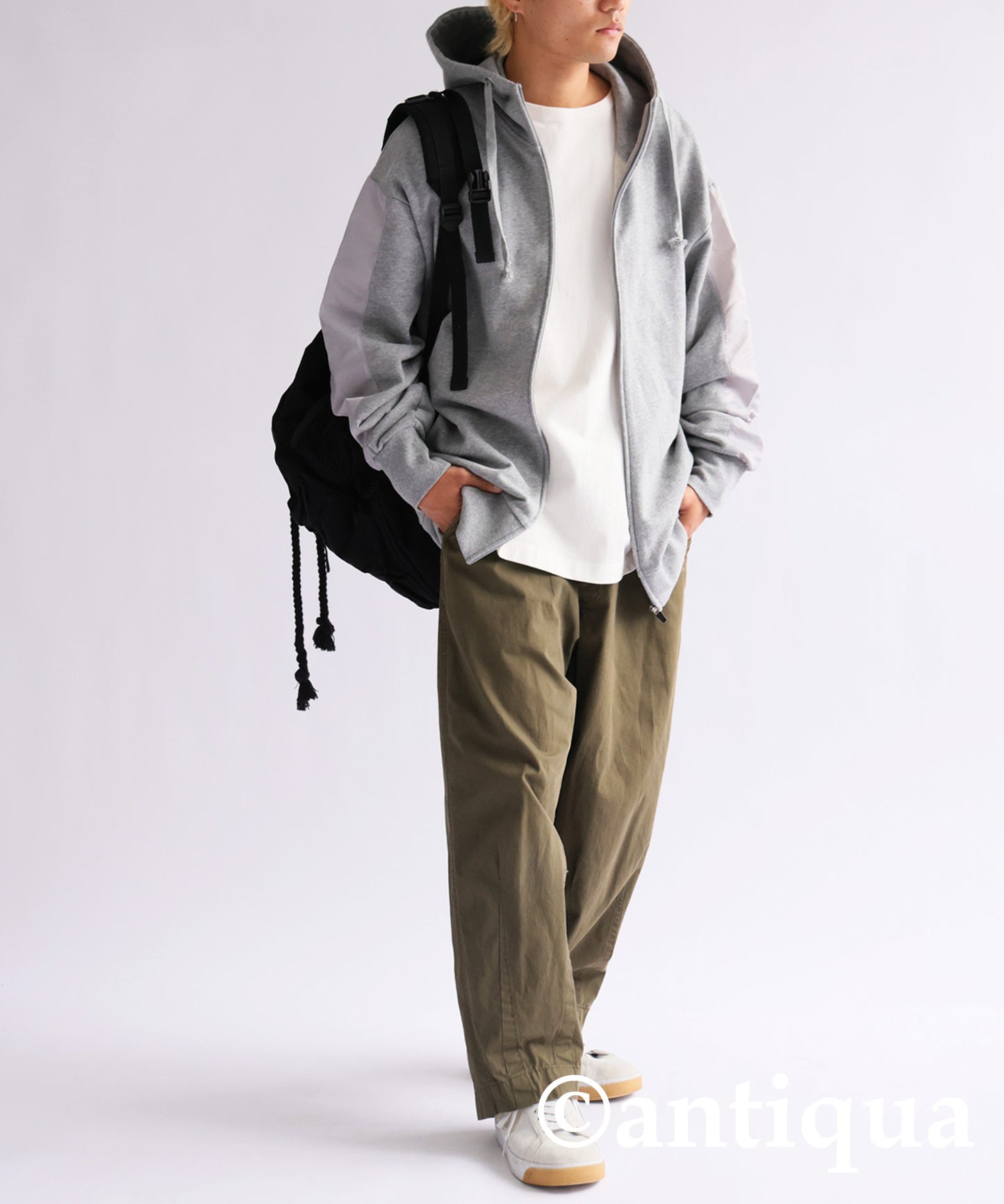 Nylon Line Hoodie Men's