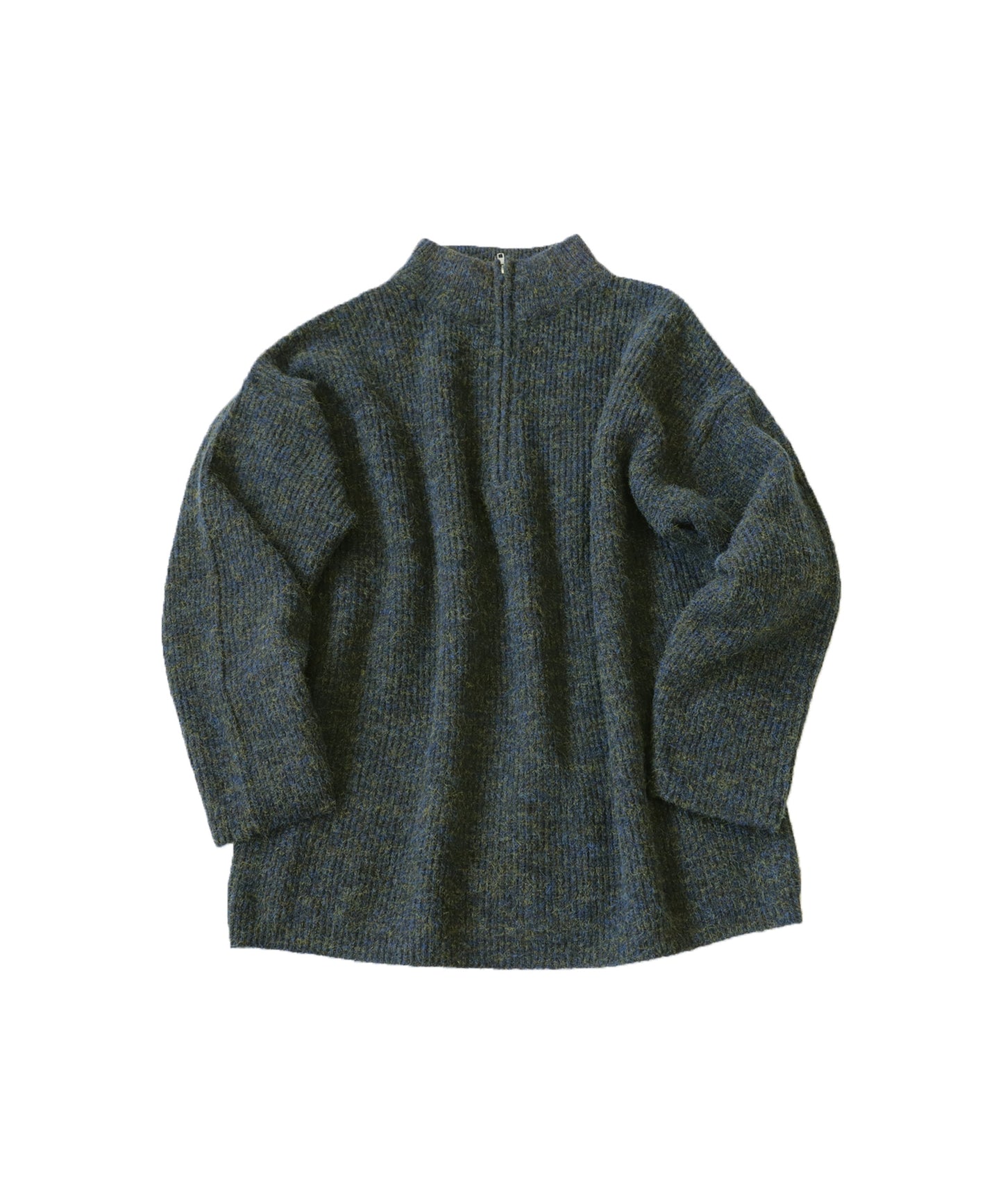 Half Zip Melange Knit Men's