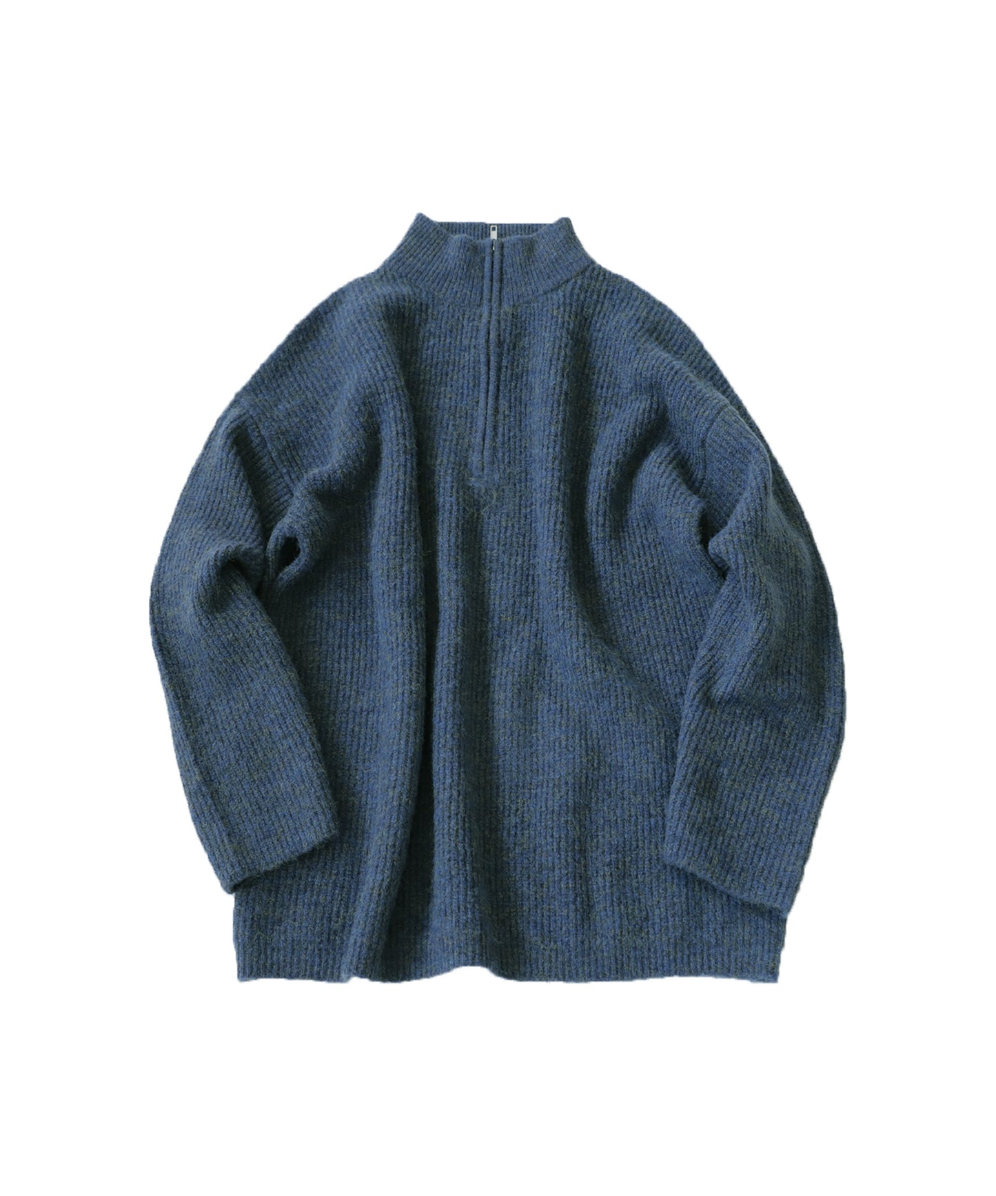 Half Zip Melange Knit Men's