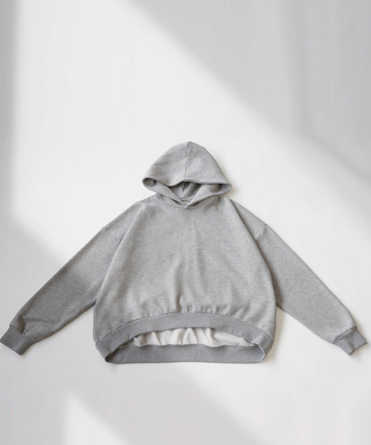 Brushed fabric hoodie Ladies