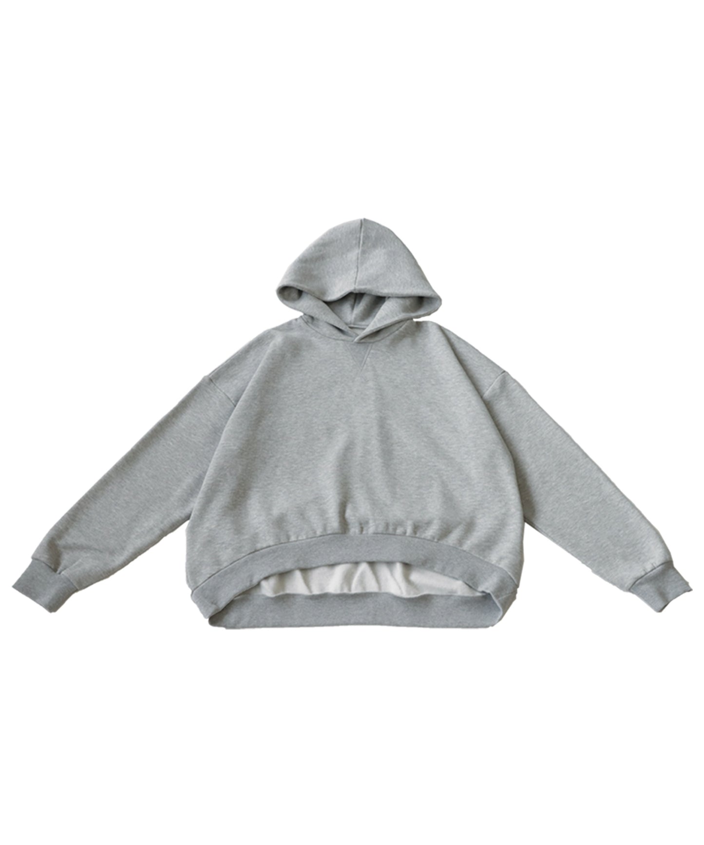 Brushed fabric hoodie Ladies