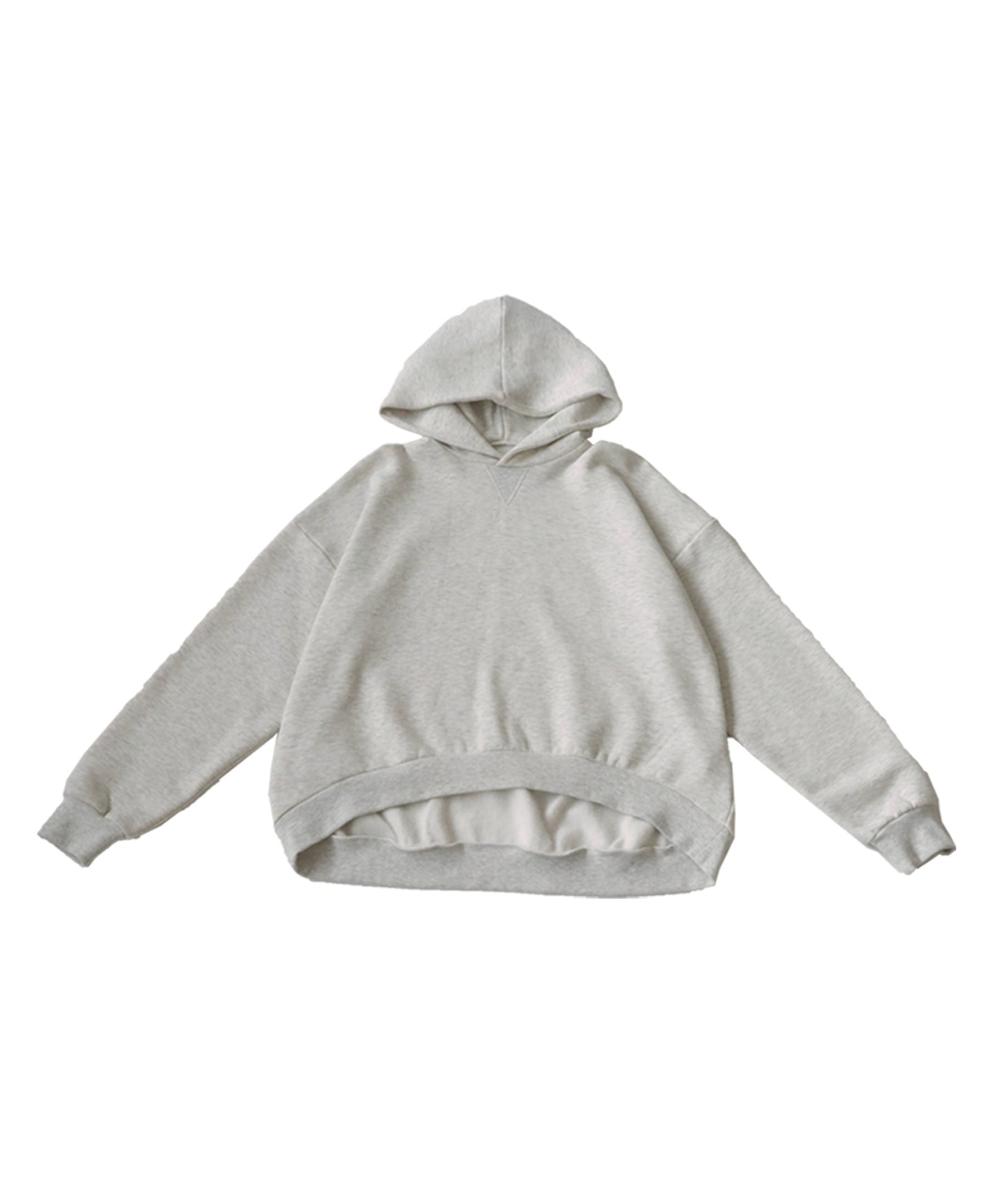 Brushed fabric hoodie Ladies