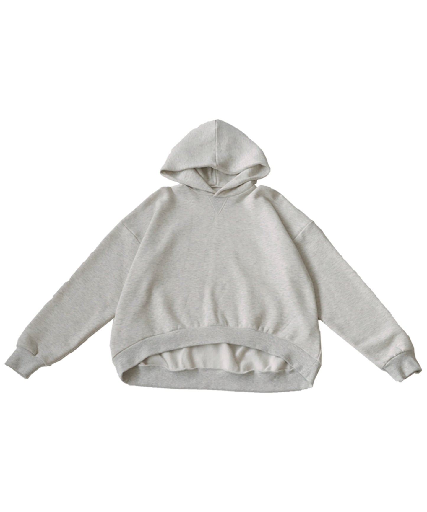 Brushed fabric hoodie Men's