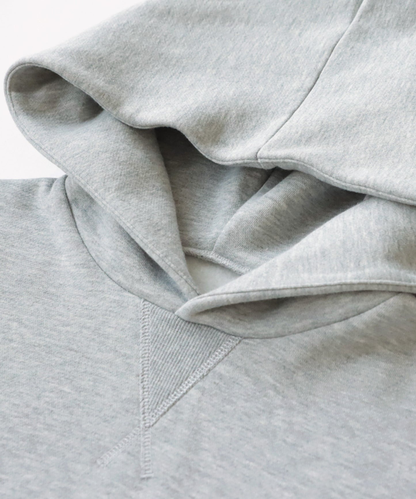 Brushed fabric hoodie Men's