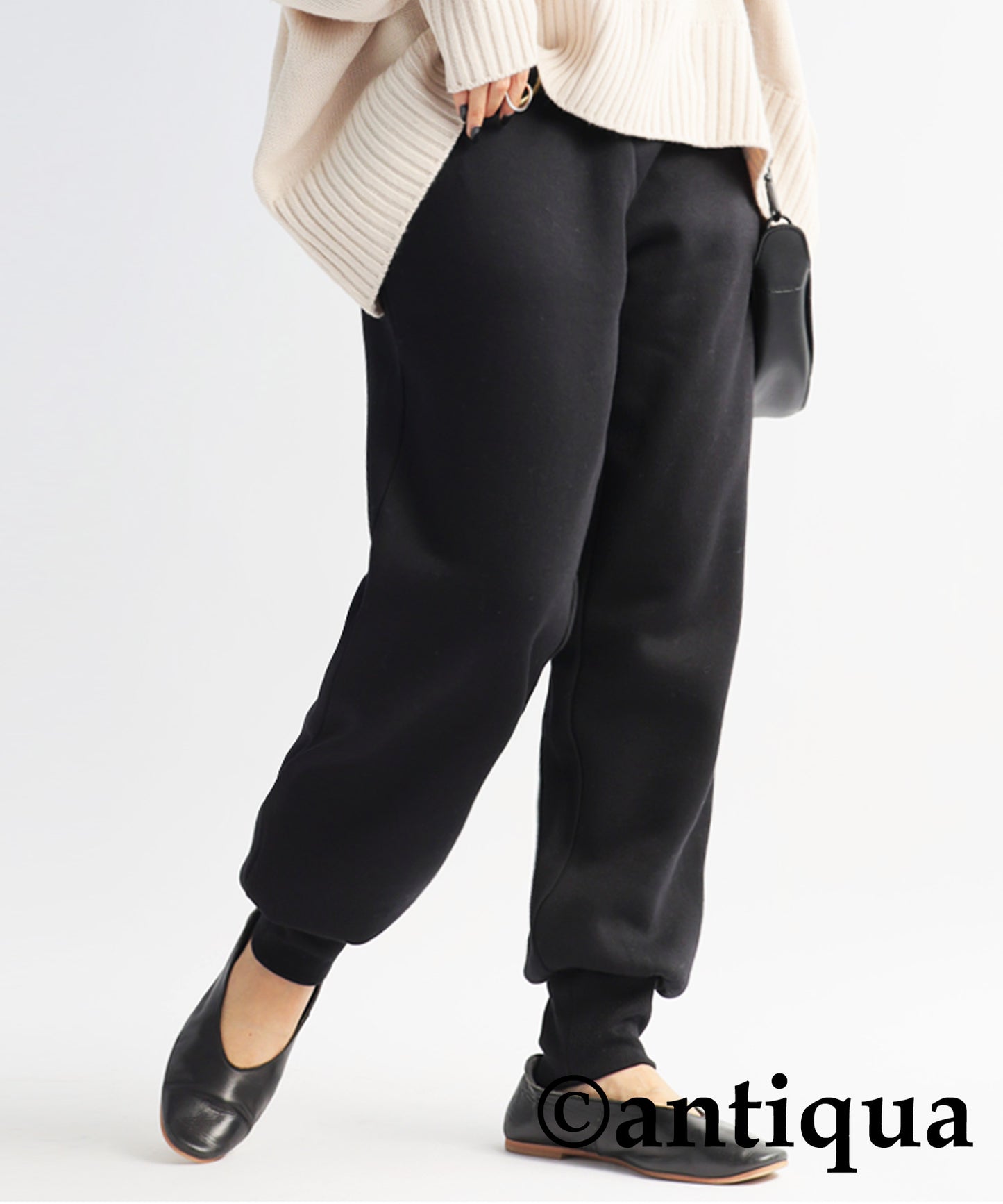 Pile fabric sweat pants Ladies