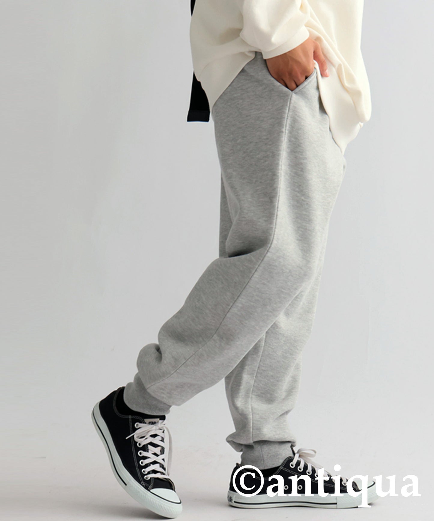 Pile fabric sweat pants Men’s