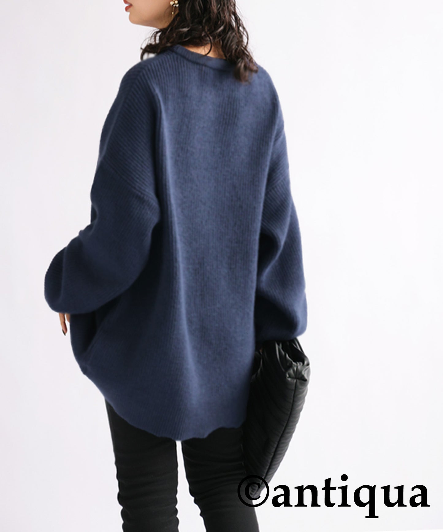 Round Neck Knit Sweater Ladies