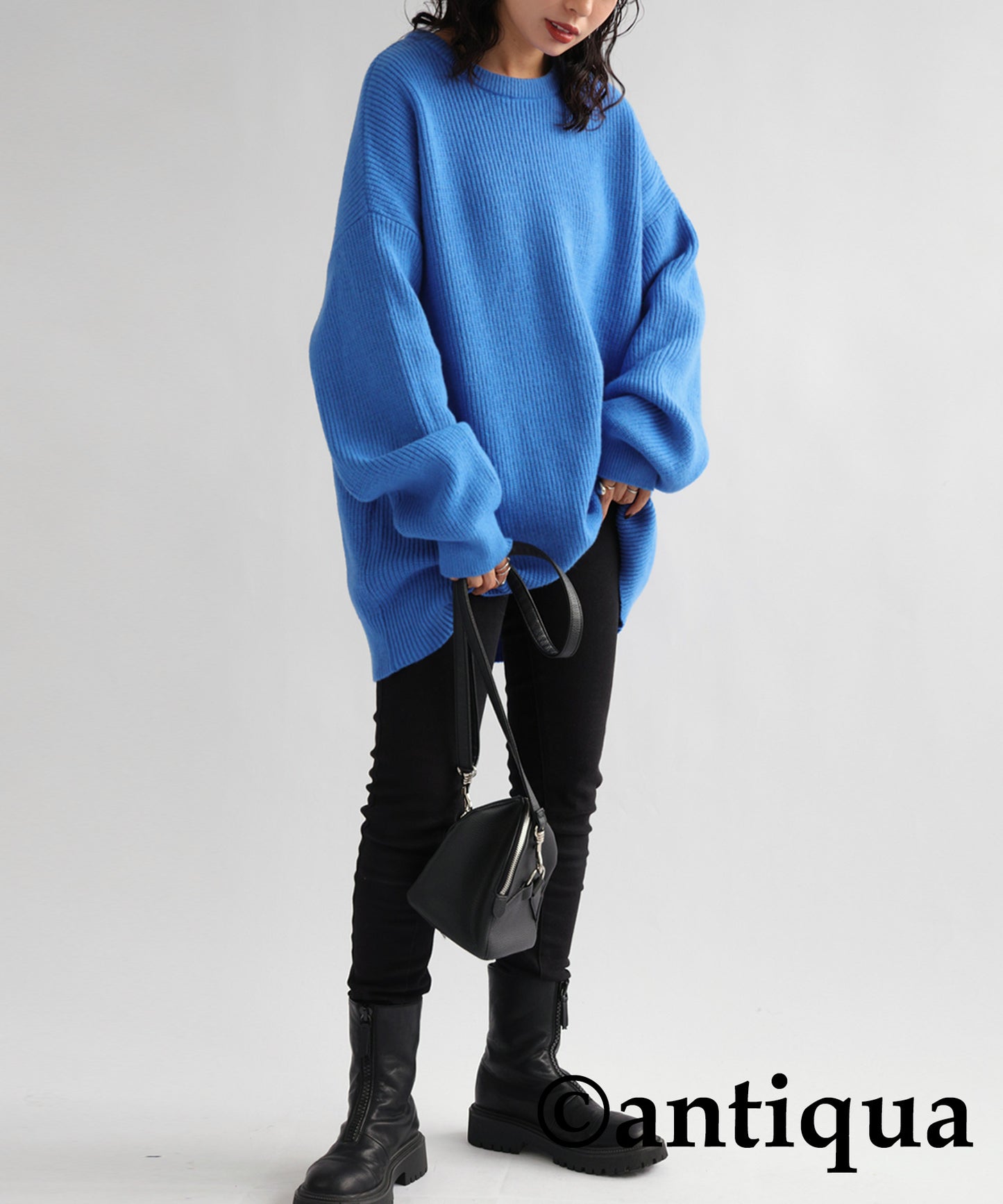 Round Neck Knit Sweater Ladies