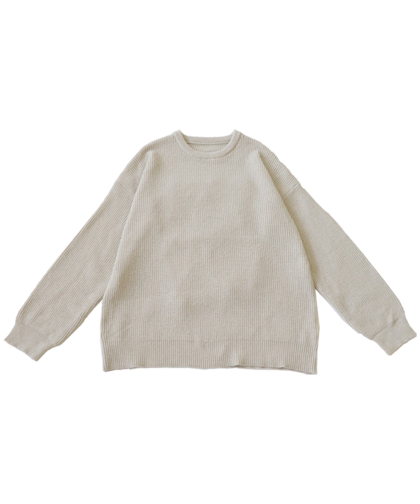 Round Neck Knit Sweater Ladies