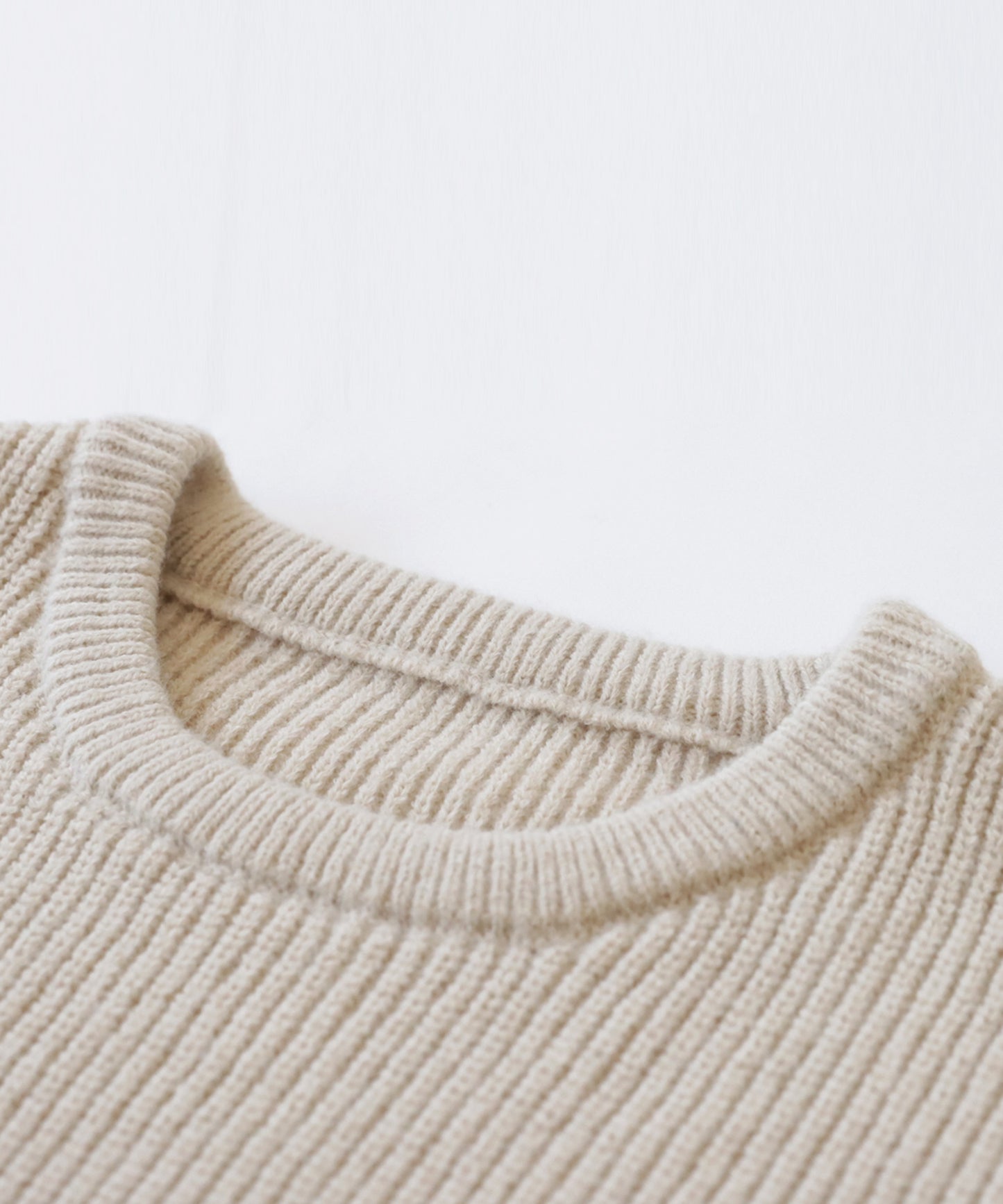 Round Neck Knit Sweater Ladies