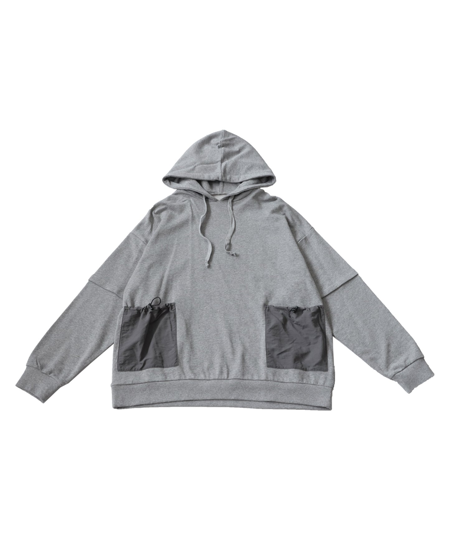 Hoody with nylon pocket Ladies