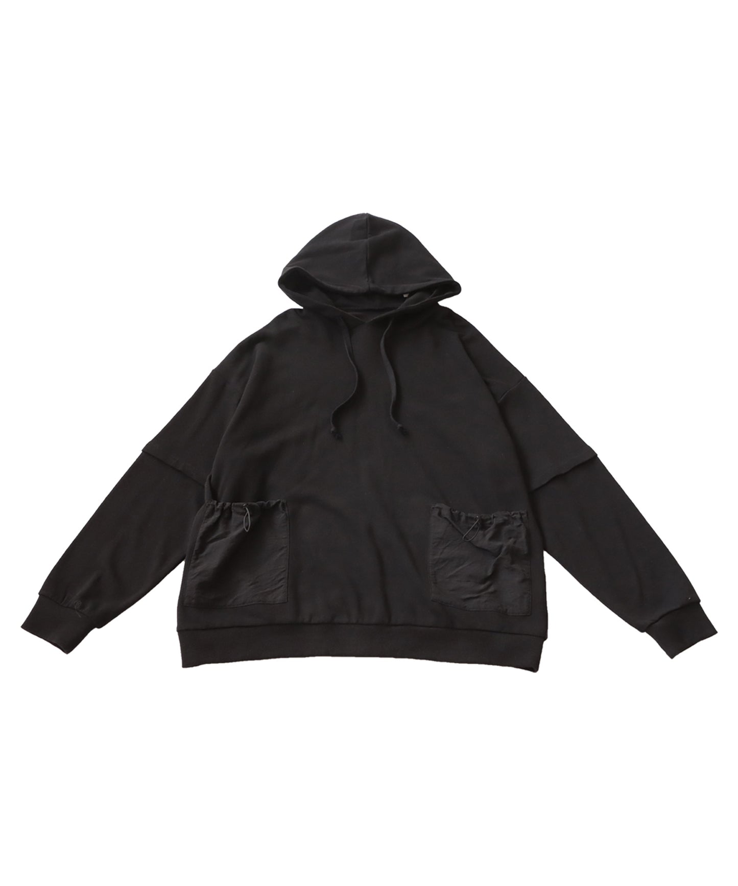 Hoody with nylon pocket Ladies