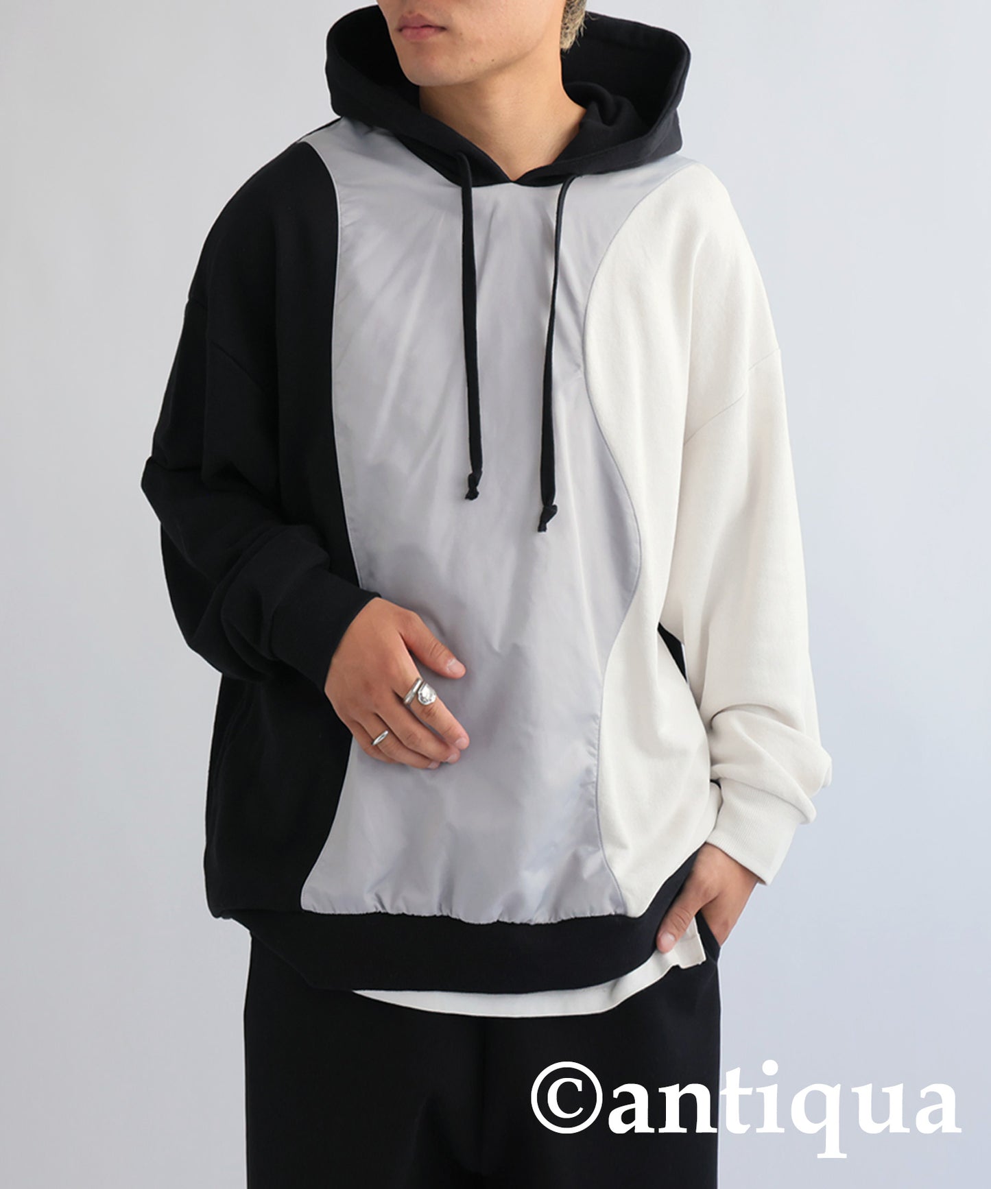 Wave Design hoodie Men's