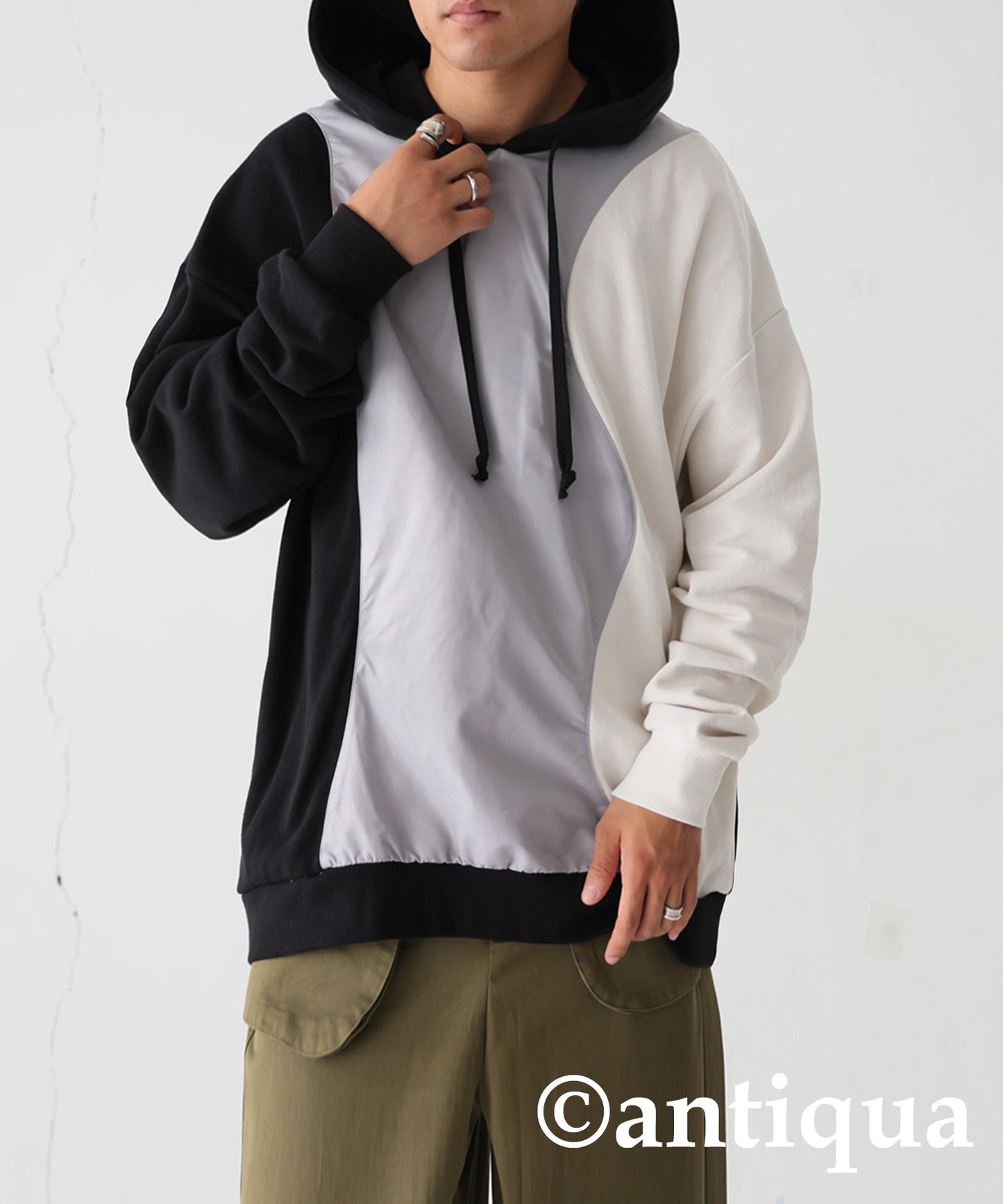 Wave Design hoodie Men's