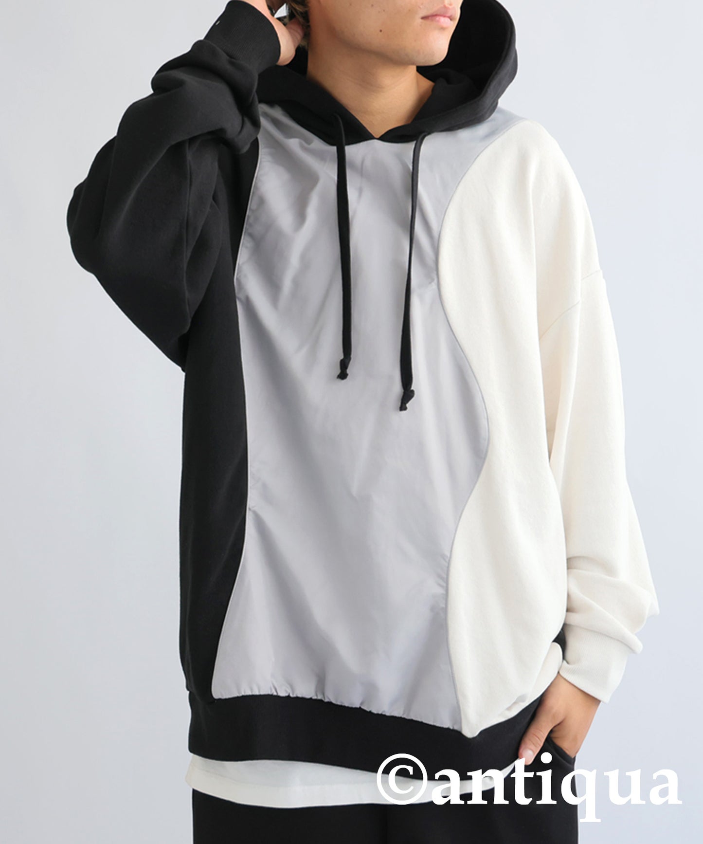 Wave Design hoodie Men's