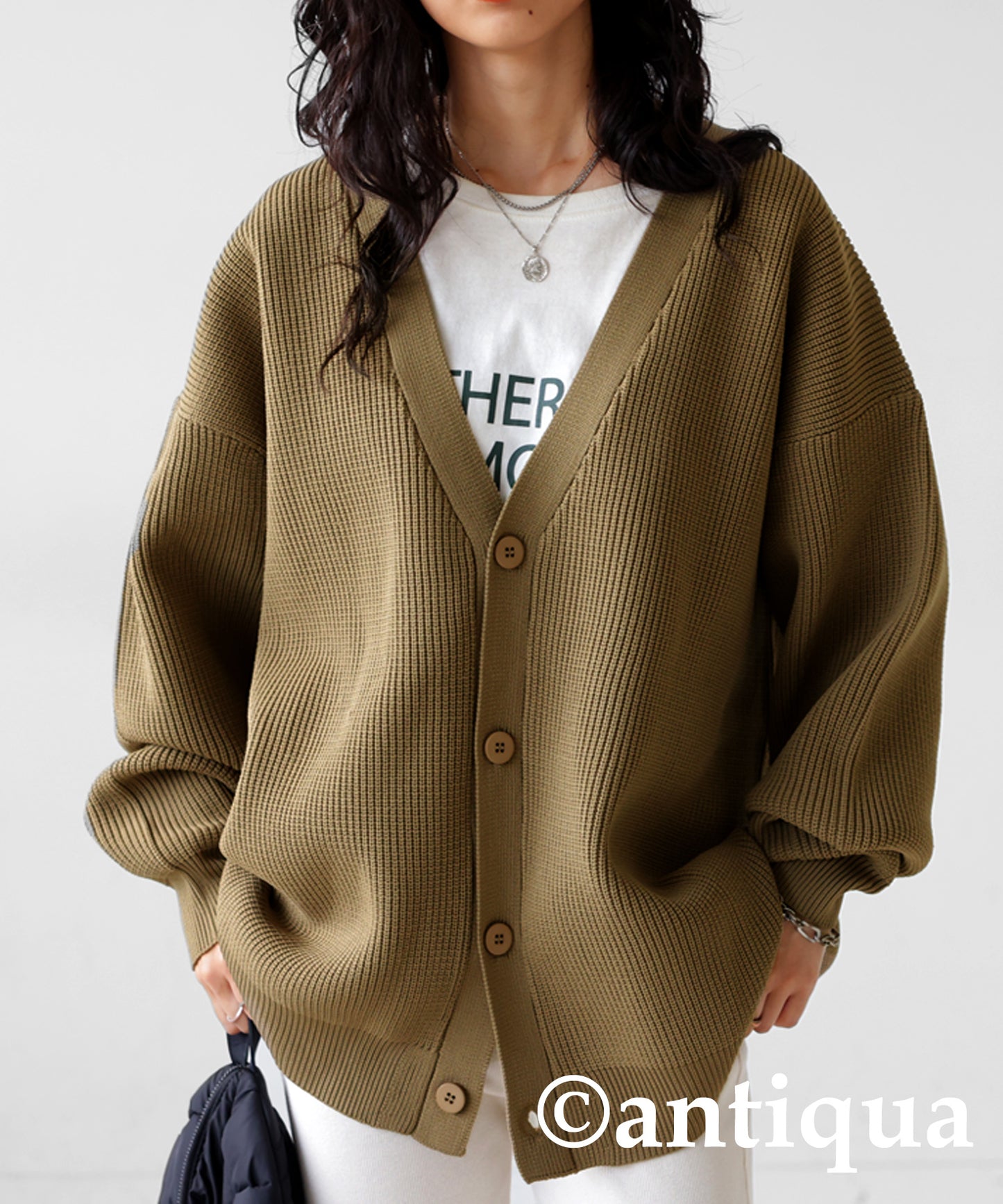 Sponge Knit Cardigan Ladies